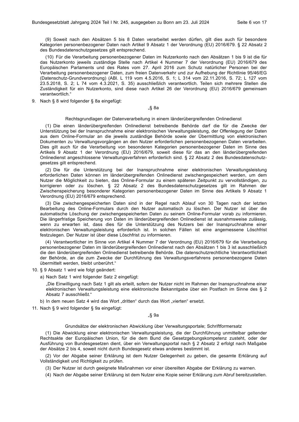 BGBl. 2024, Seite 6 — Originalseite als Abbildung