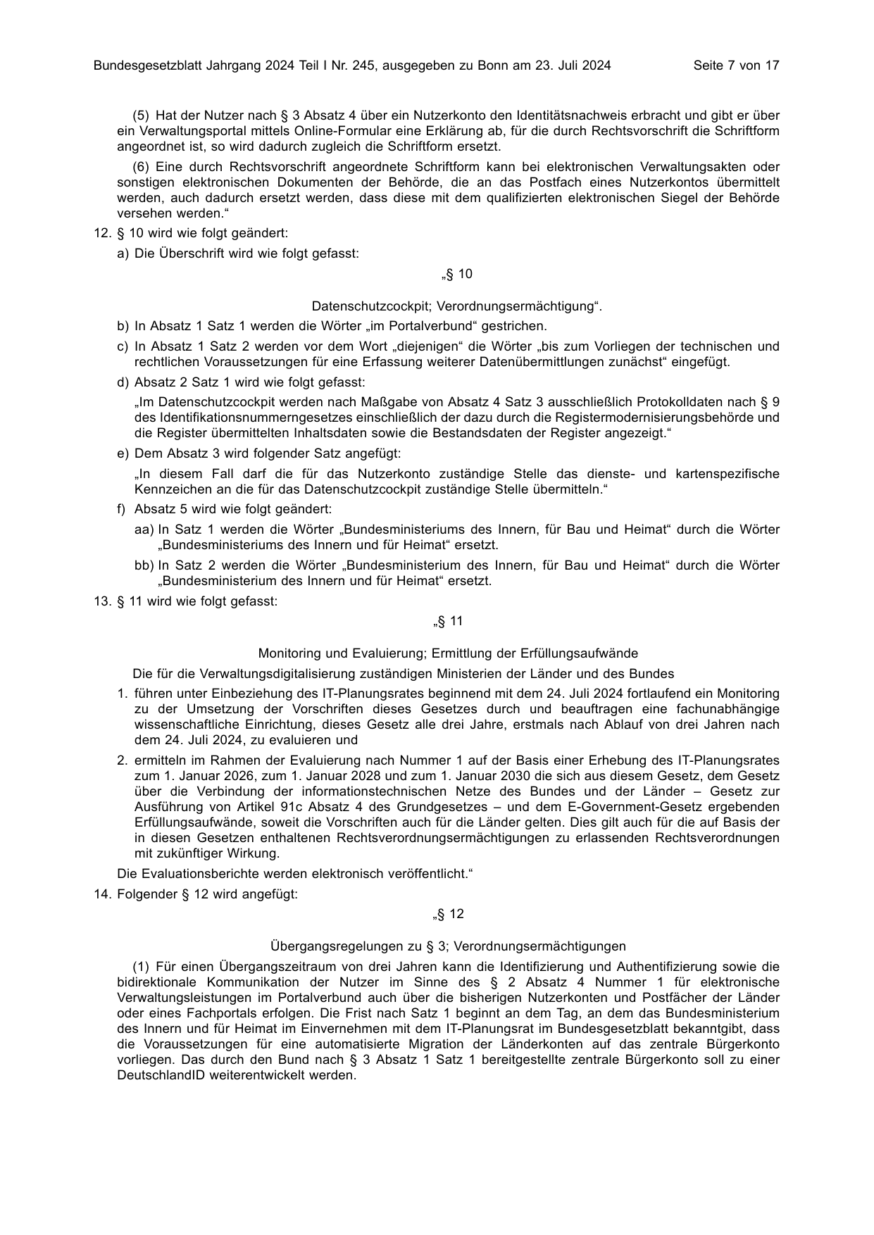 BGBl. 2024, Seite 7 — Originalseite als Abbildung