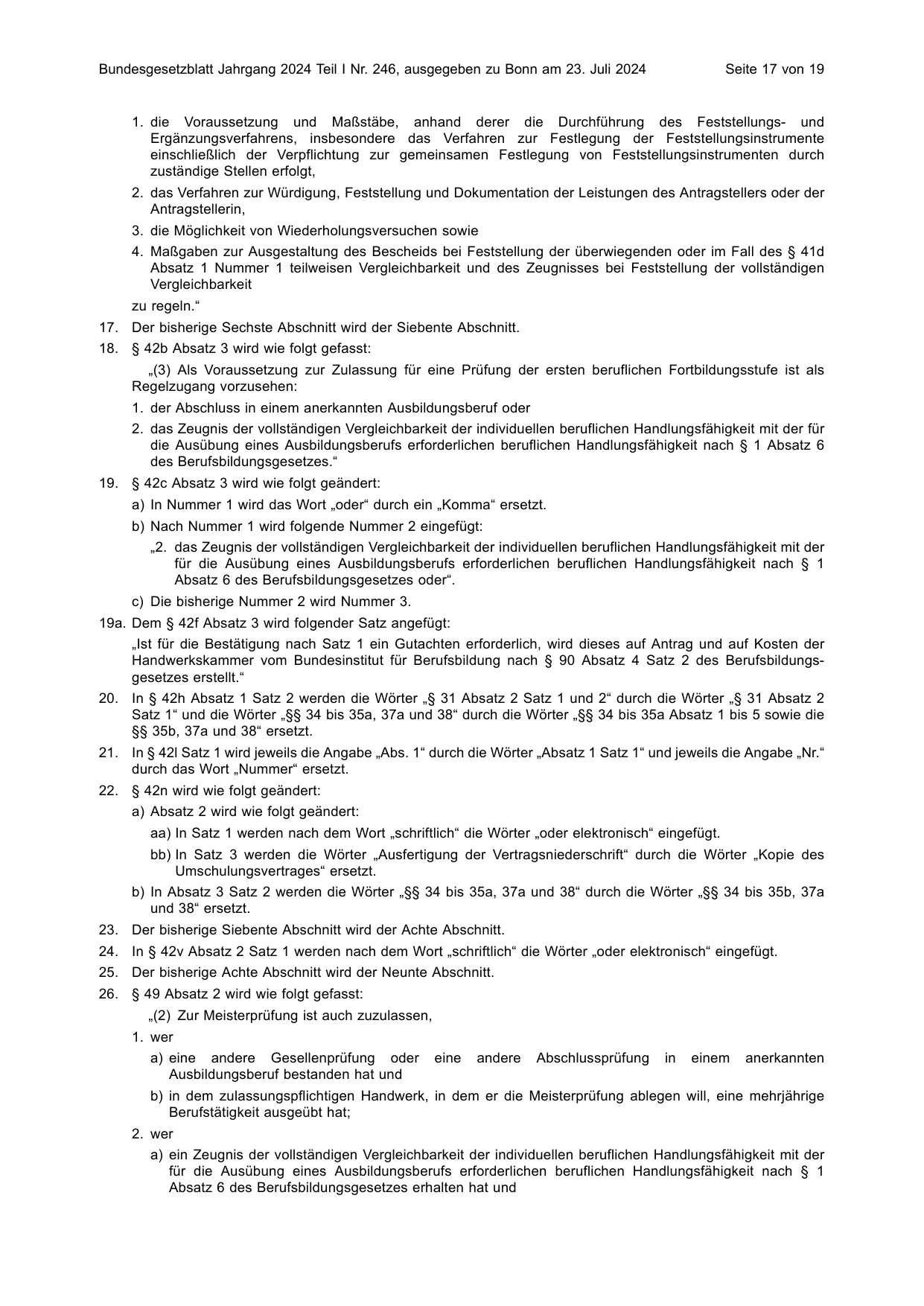 BGBl. 2024, Seite 17 — Originalseite als Abbildung