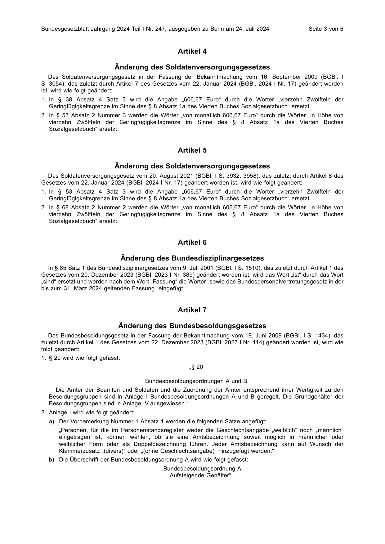 BGBl. 2024, Seite 3 — Originalseite als Abbildung