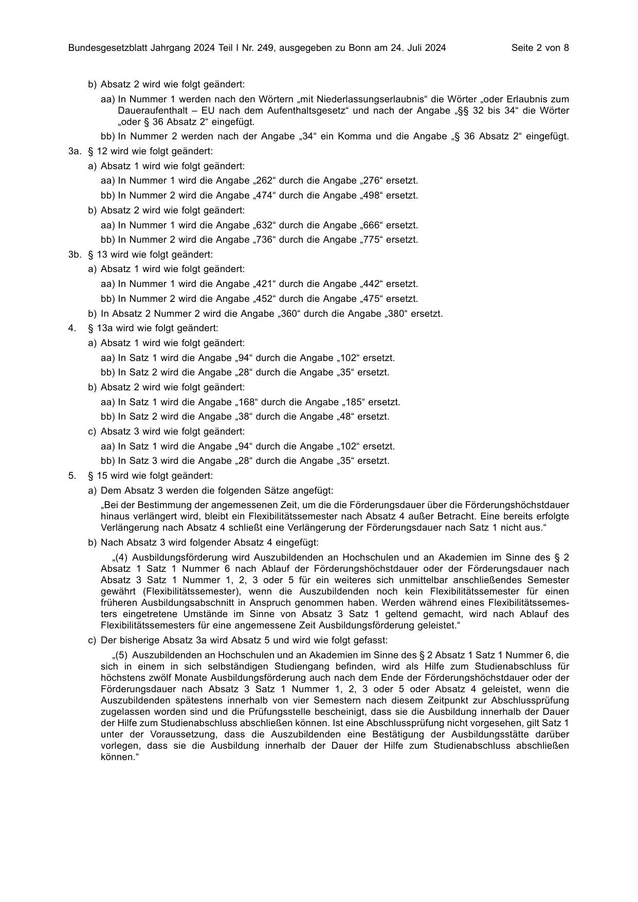 BGBl. 2024, Seite 2 — Originalseite als Abbildung