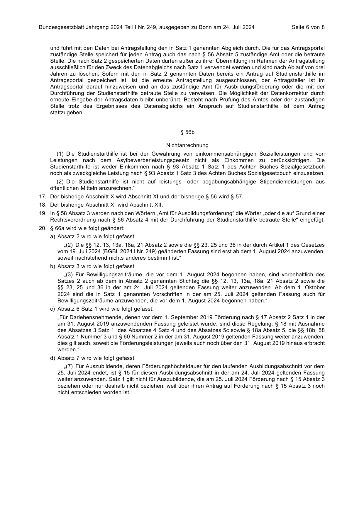 BGBl. 2024, Seite 6 — Originalseite als Abbildung