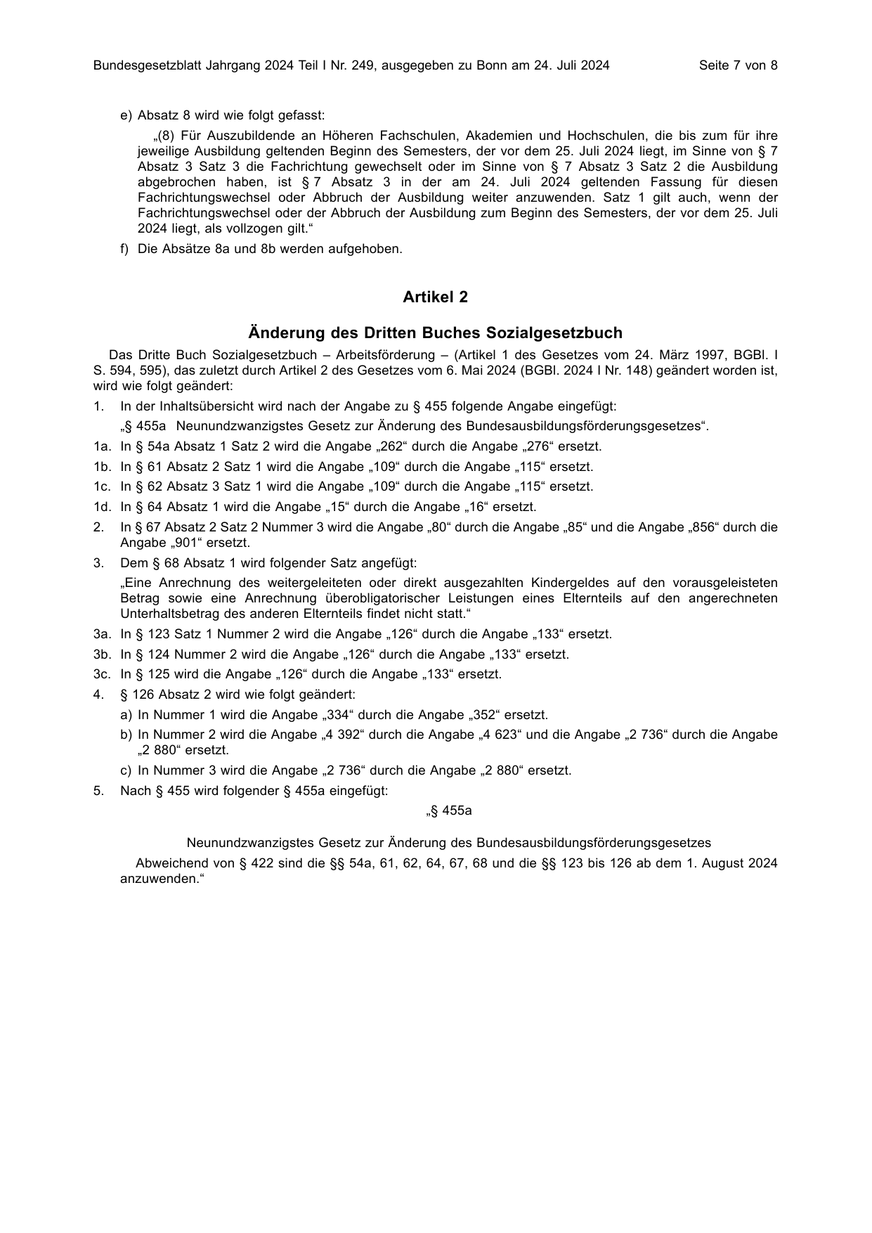 BGBl. 2024, Seite 7 — Originalseite als Abbildung