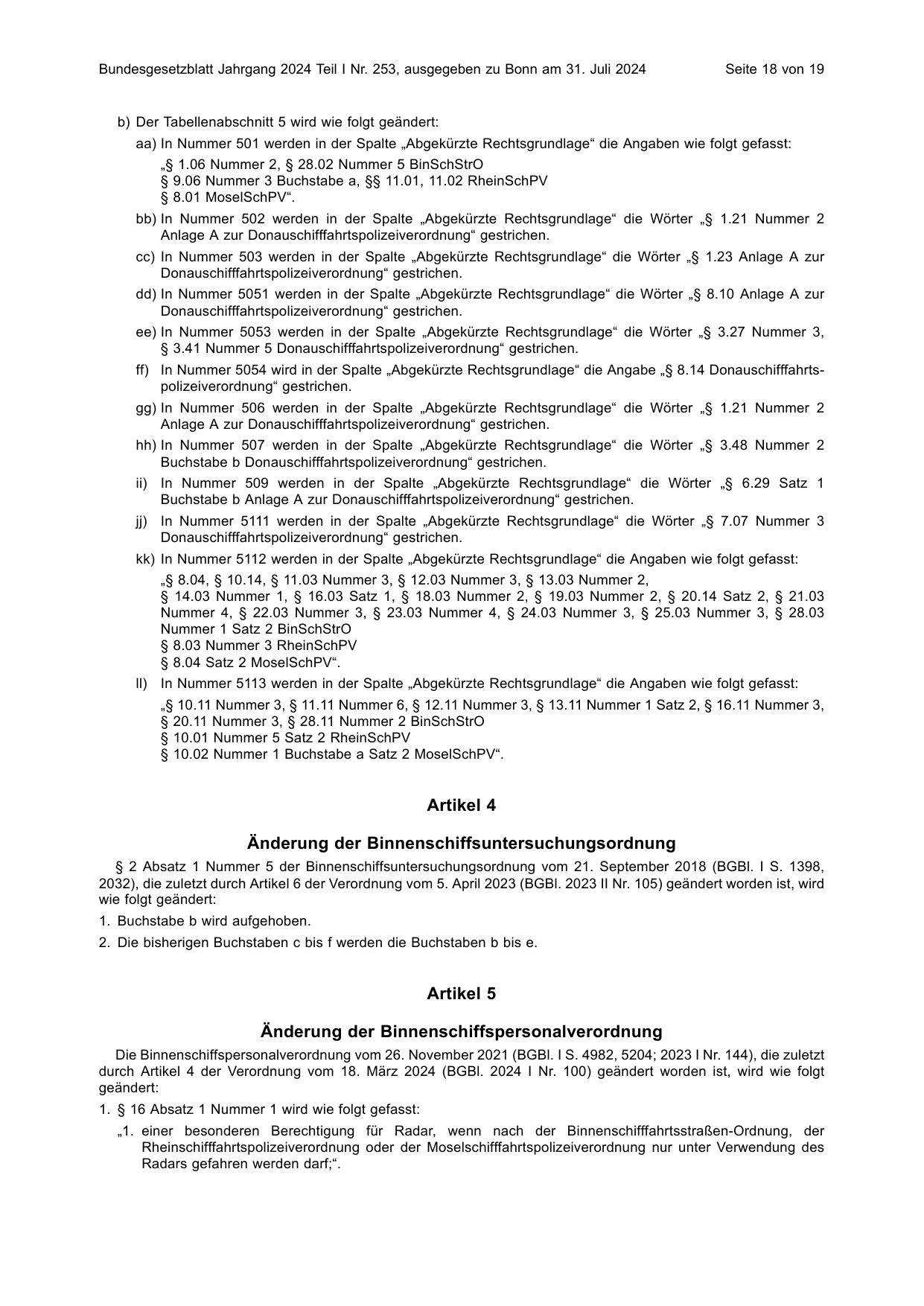BGBl. 2024, Seite 18 — Originalseite als Abbildung