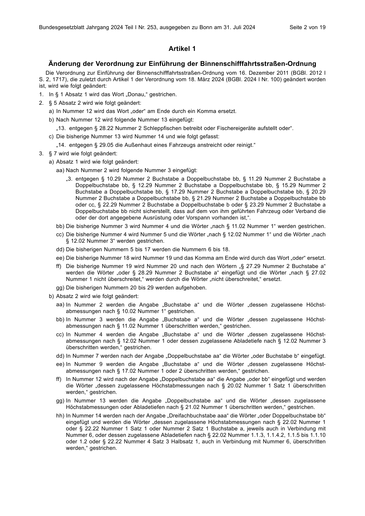 BGBl. 2024, Seite 2 — Originalseite als Abbildung