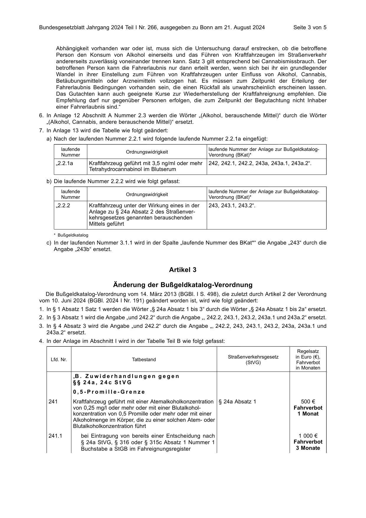 BGBl. 2024, Seite 3 — Originalseite als Abbildung