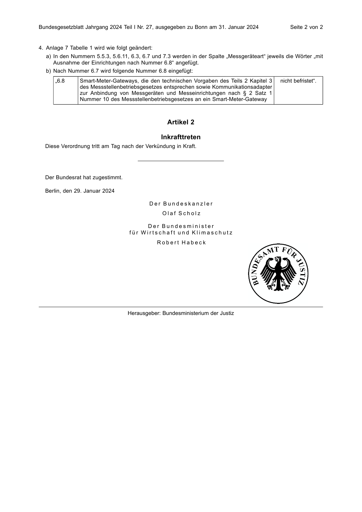BGBl. 2024, Seite 2 — Originalseite als Abbildung