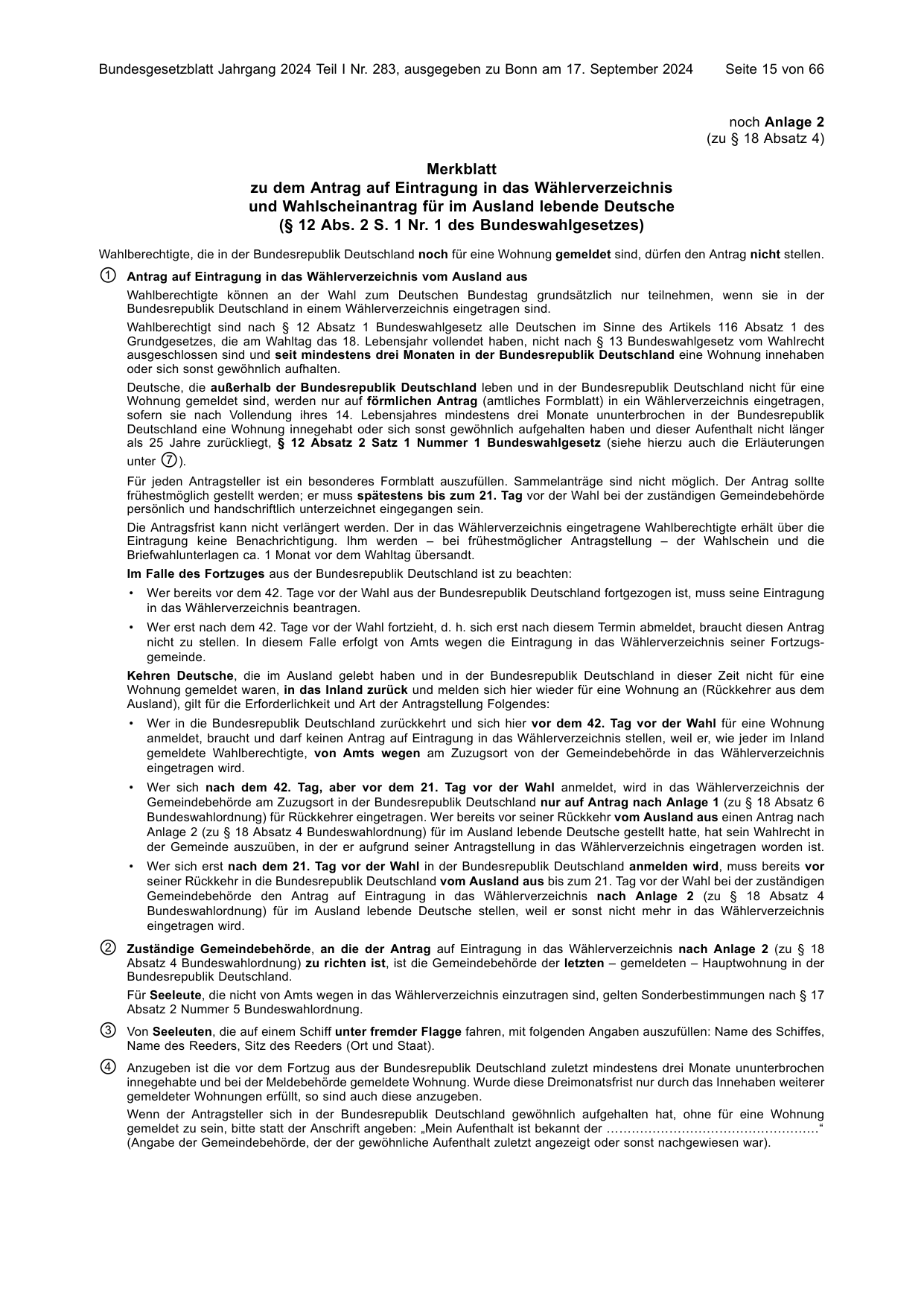 BGBl. 2024, Seite 15 — Originalseite als Abbildung