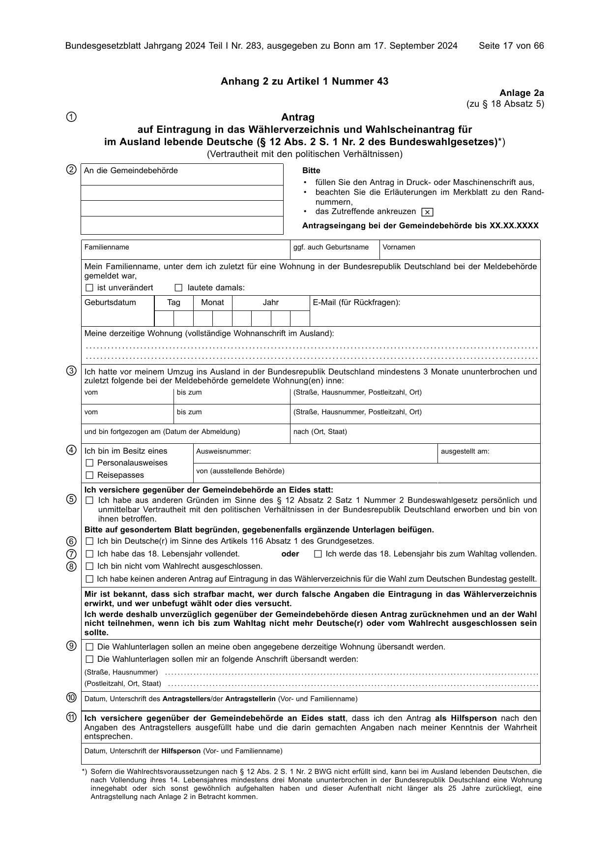 BGBl. 2024, Seite 17 — Originalseite als Abbildung