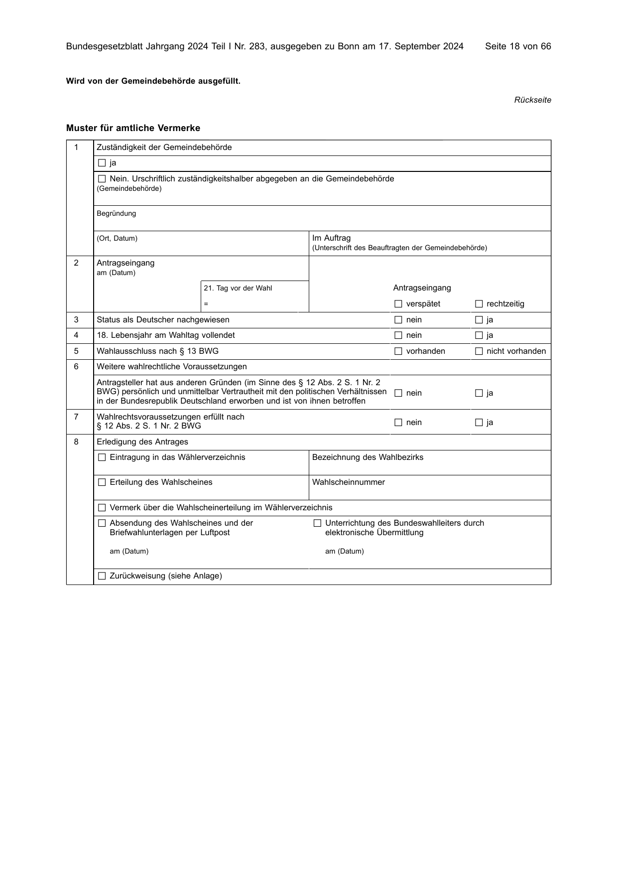 BGBl. 2024, Seite 18 — Originalseite als Abbildung