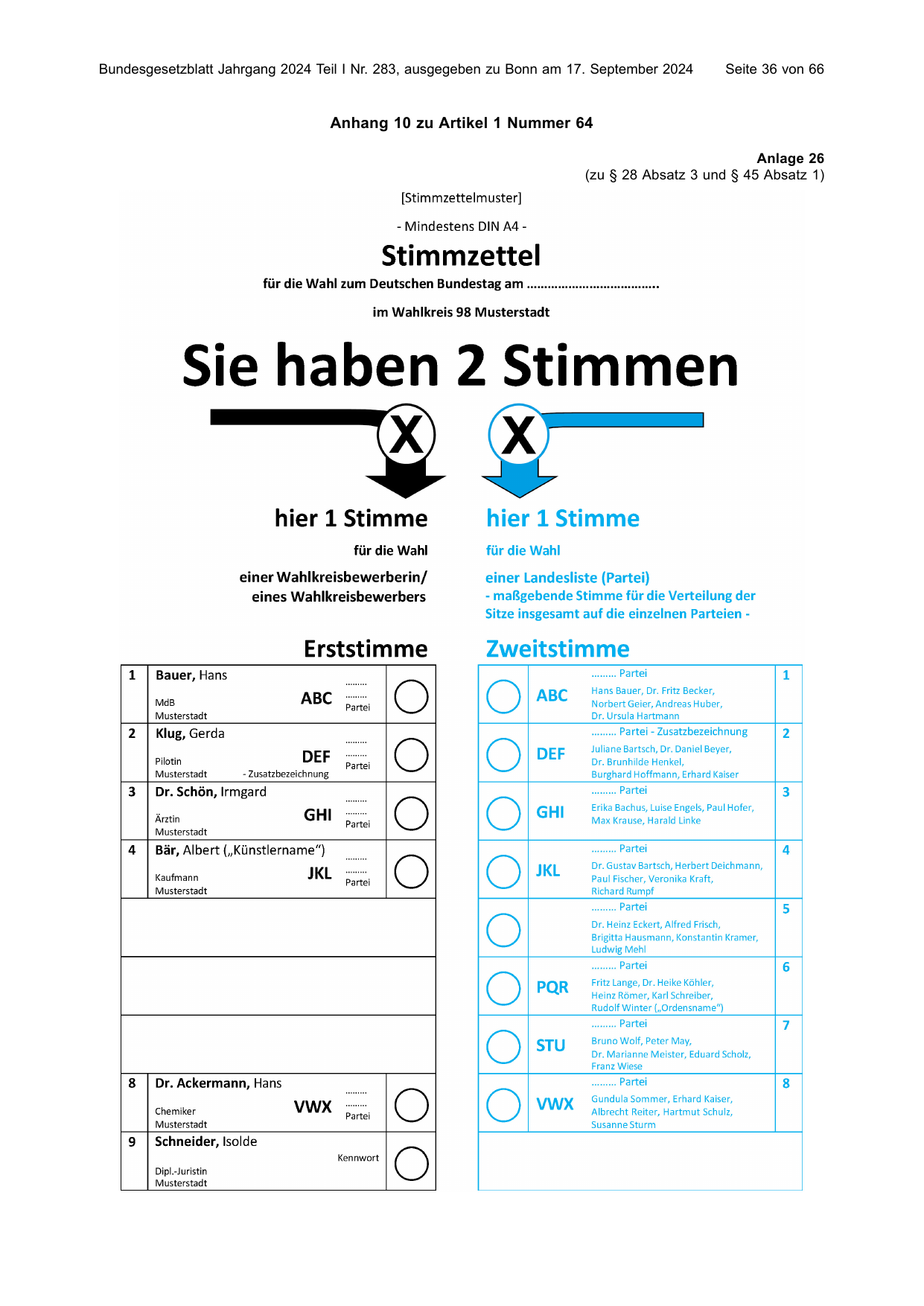 BGBl. 2024, Seite 36 — Originalseite als Abbildung
