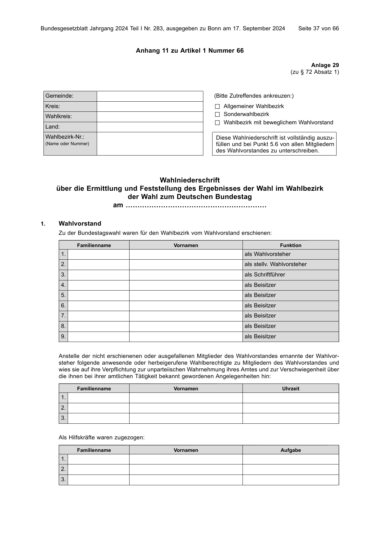 BGBl. 2024, Seite 37 — Originalseite als Abbildung