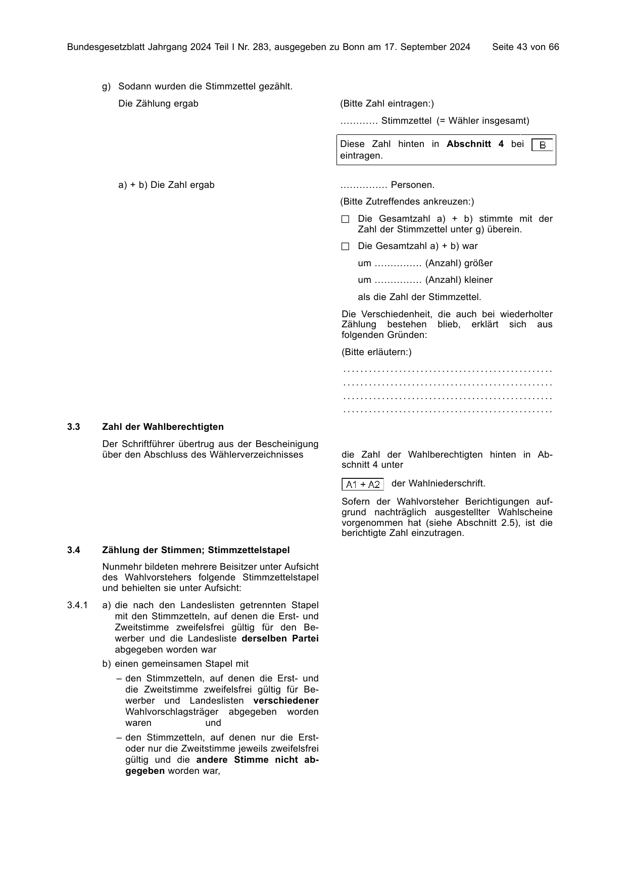 BGBl. 2024, Seite 43 — Originalseite als Abbildung
