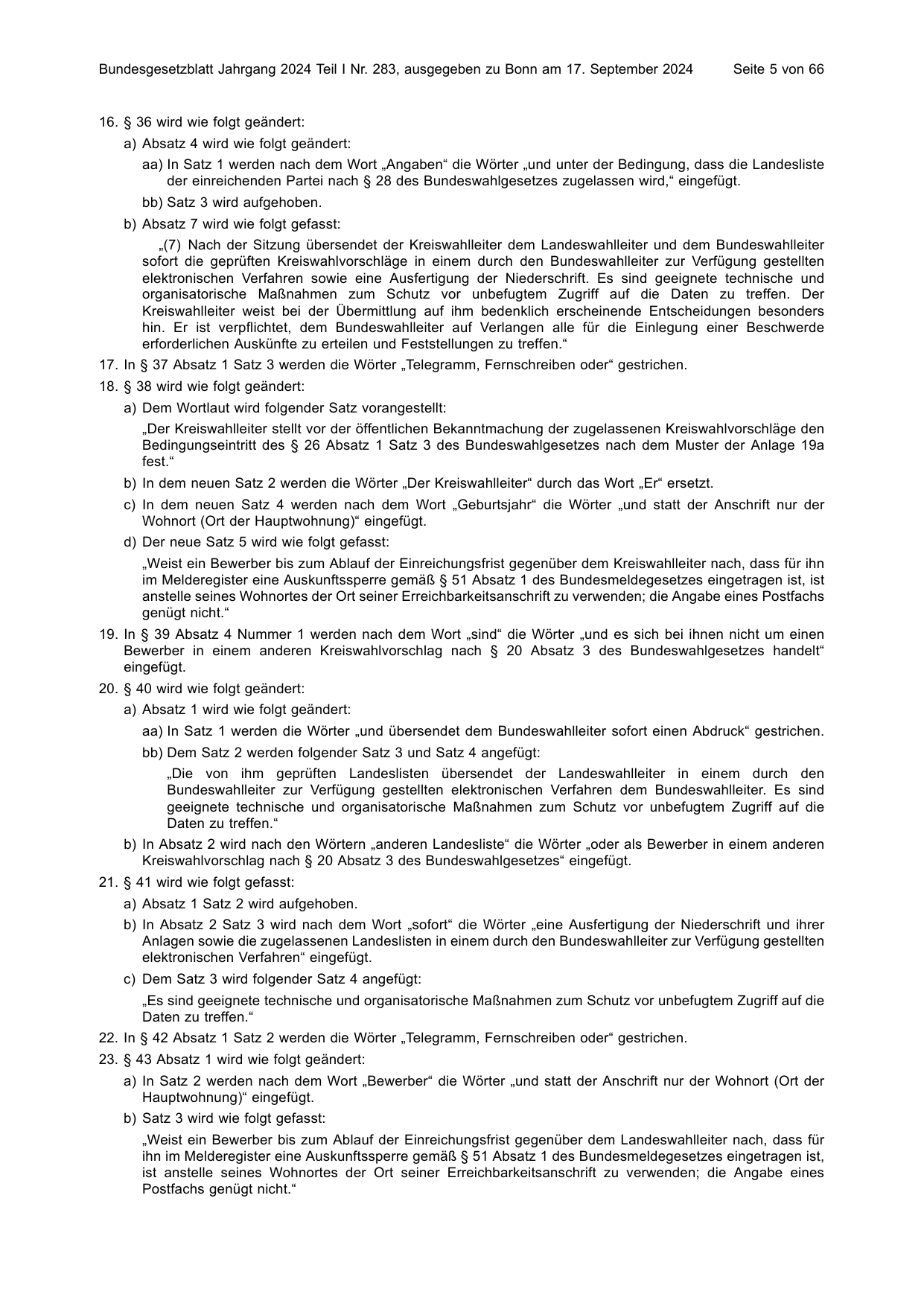 BGBl. 2024, Seite 5 — Originalseite als Abbildung