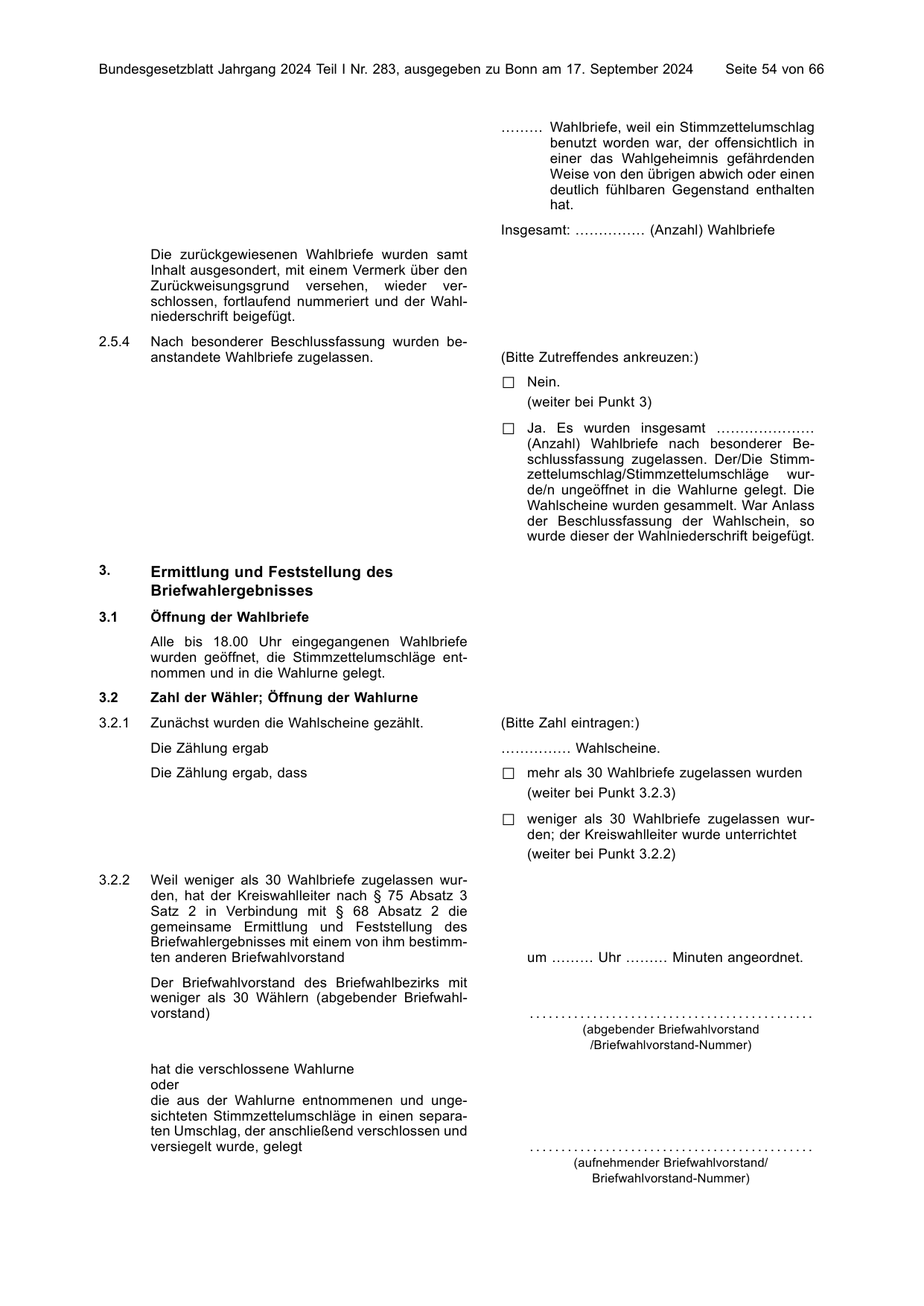 BGBl. 2024, Seite 54 — Originalseite als Abbildung