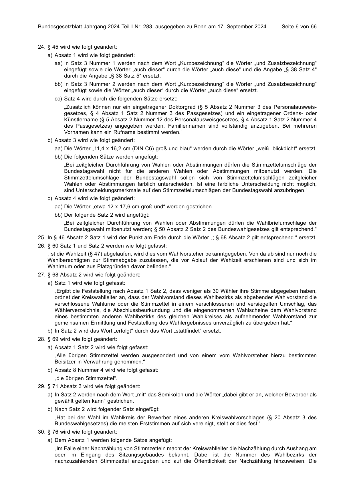 BGBl. 2024, Seite 6 — Originalseite als Abbildung