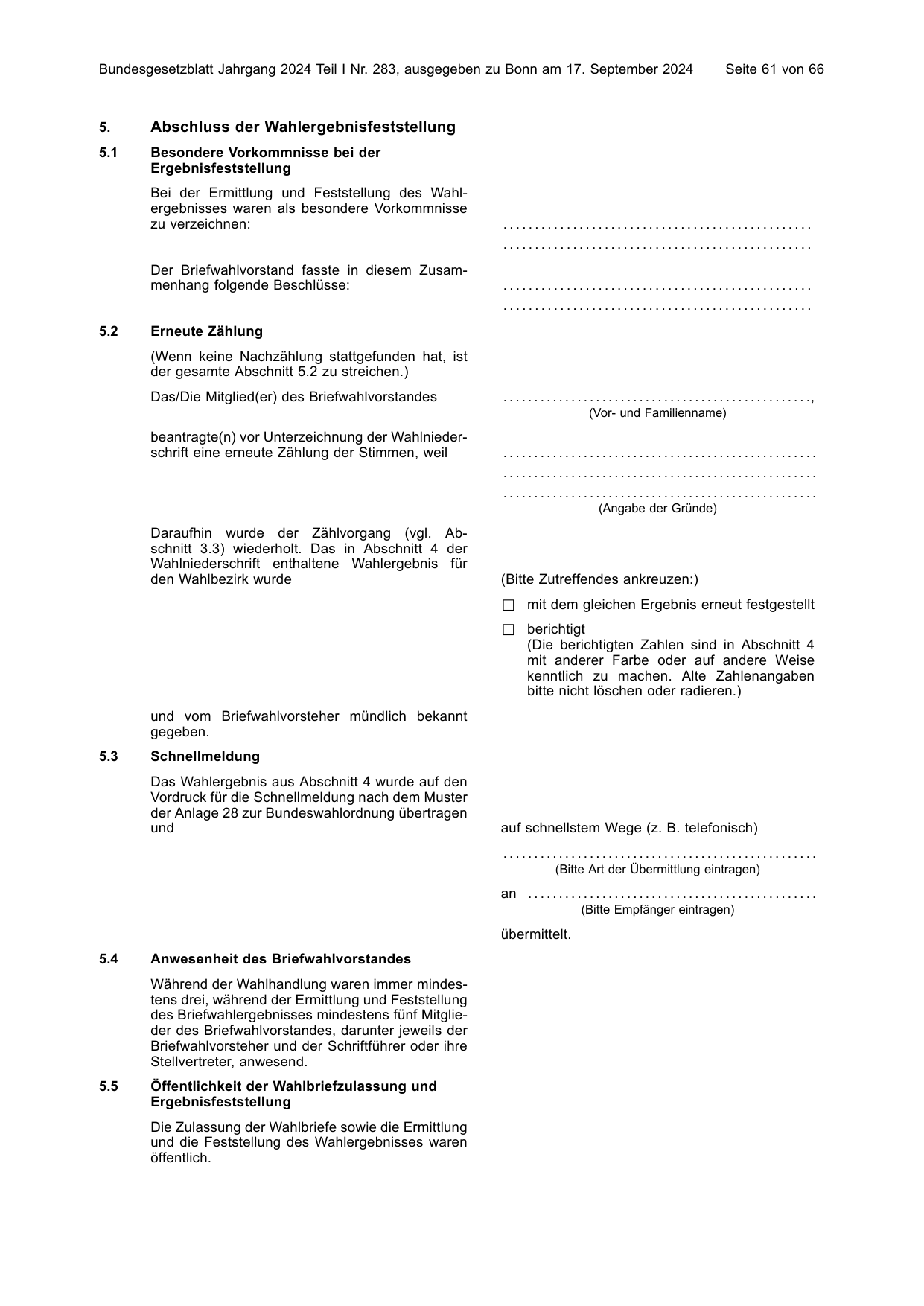 BGBl. 2024, Seite 61 — Originalseite als Abbildung
