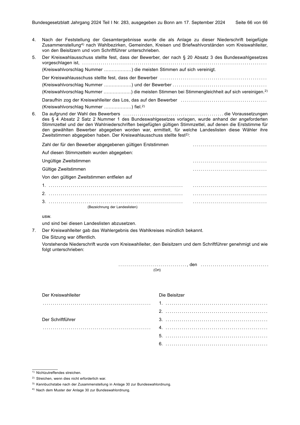 BGBl. 2024, Seite 66 — Originalseite als Abbildung