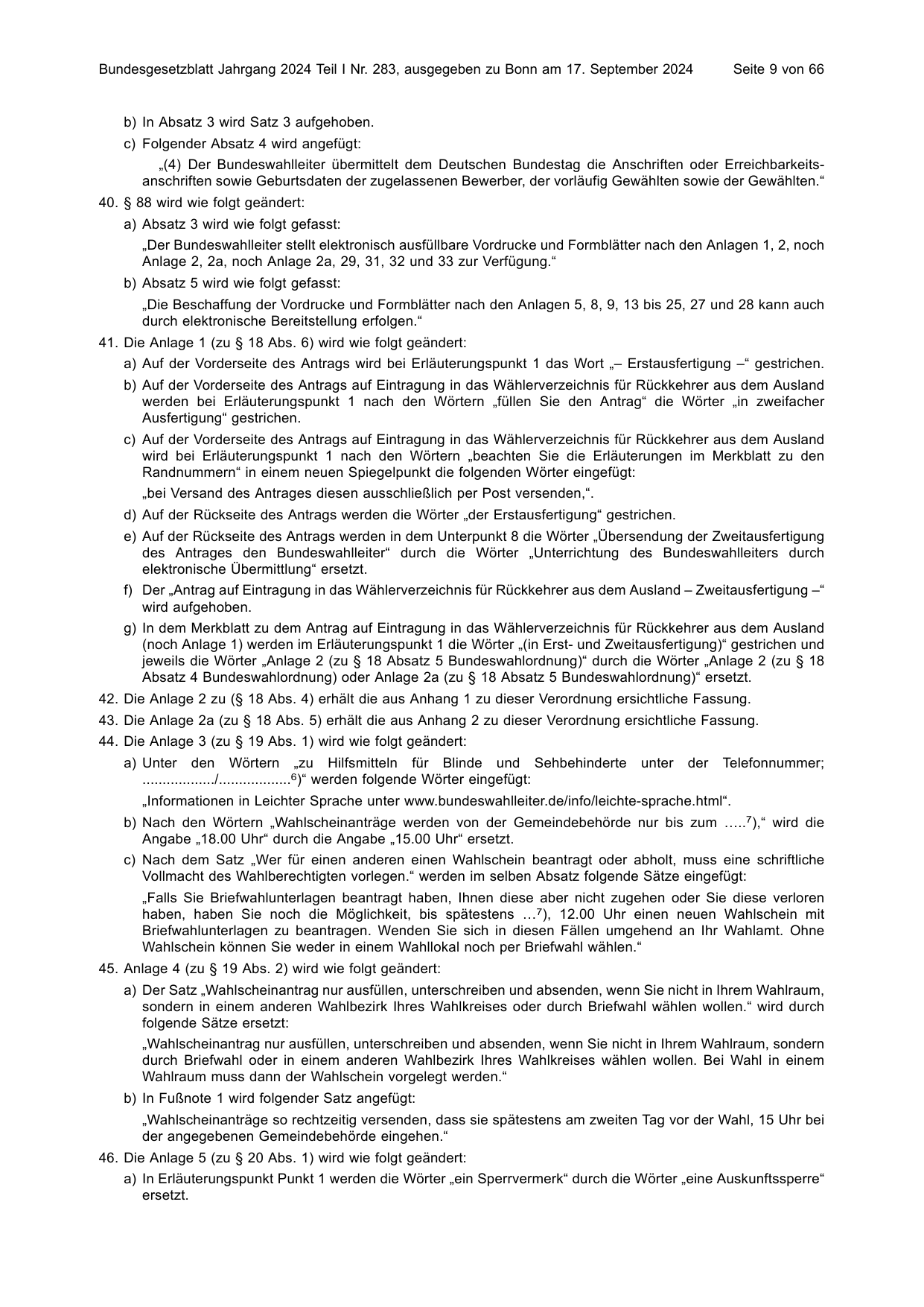 BGBl. 2024, Seite 9 — Originalseite als Abbildung