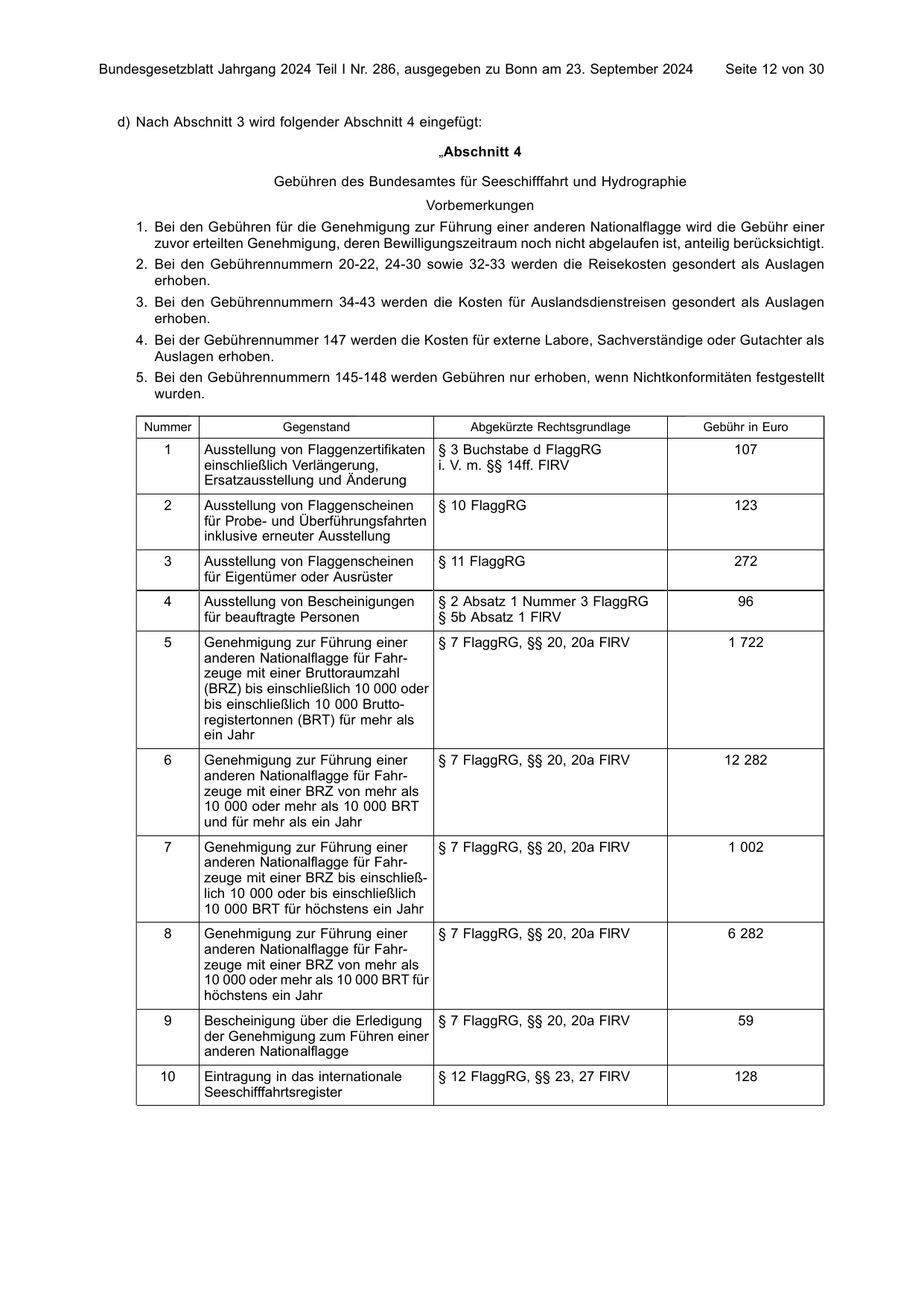 BGBl. 2024, Seite 12 — Originalseite als Abbildung