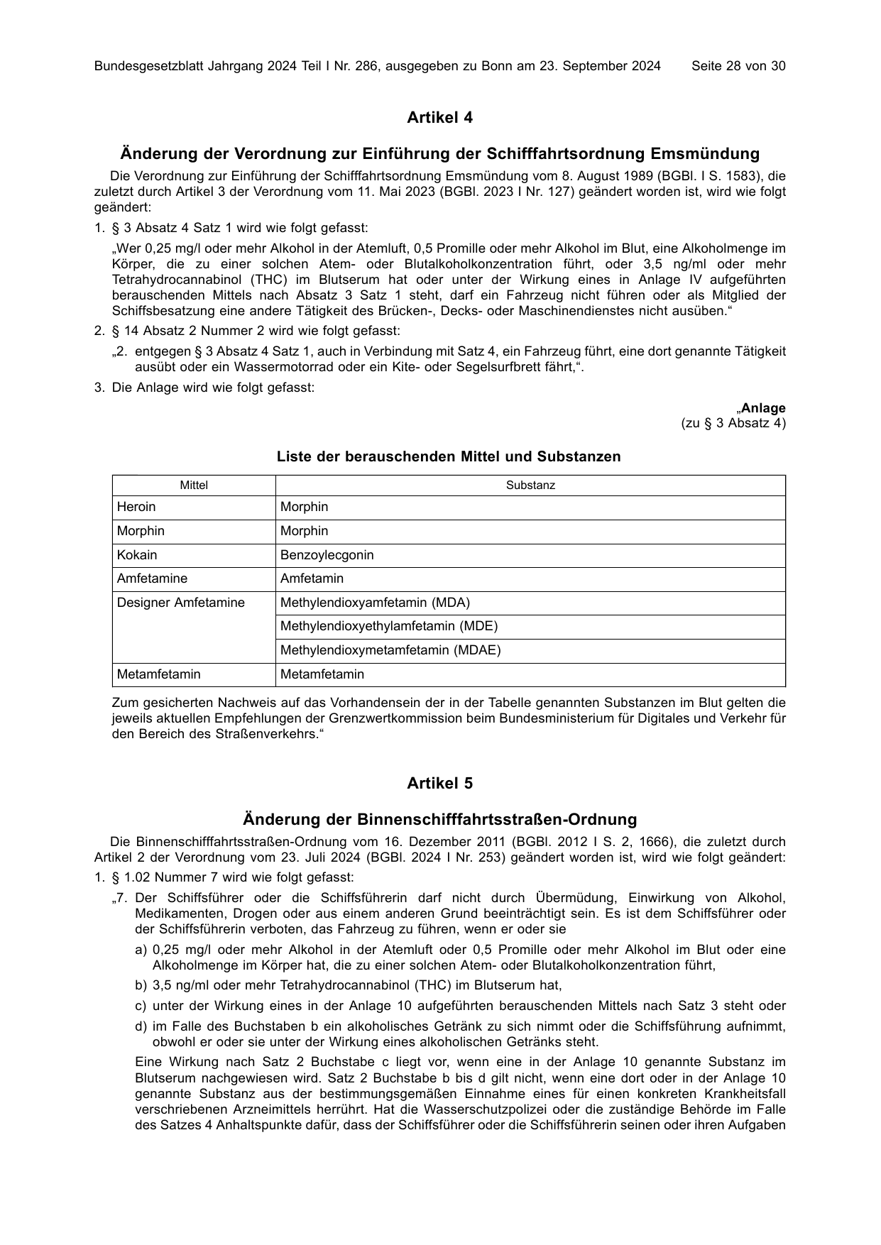 BGBl. 2024, Seite 28 — Originalseite als Abbildung