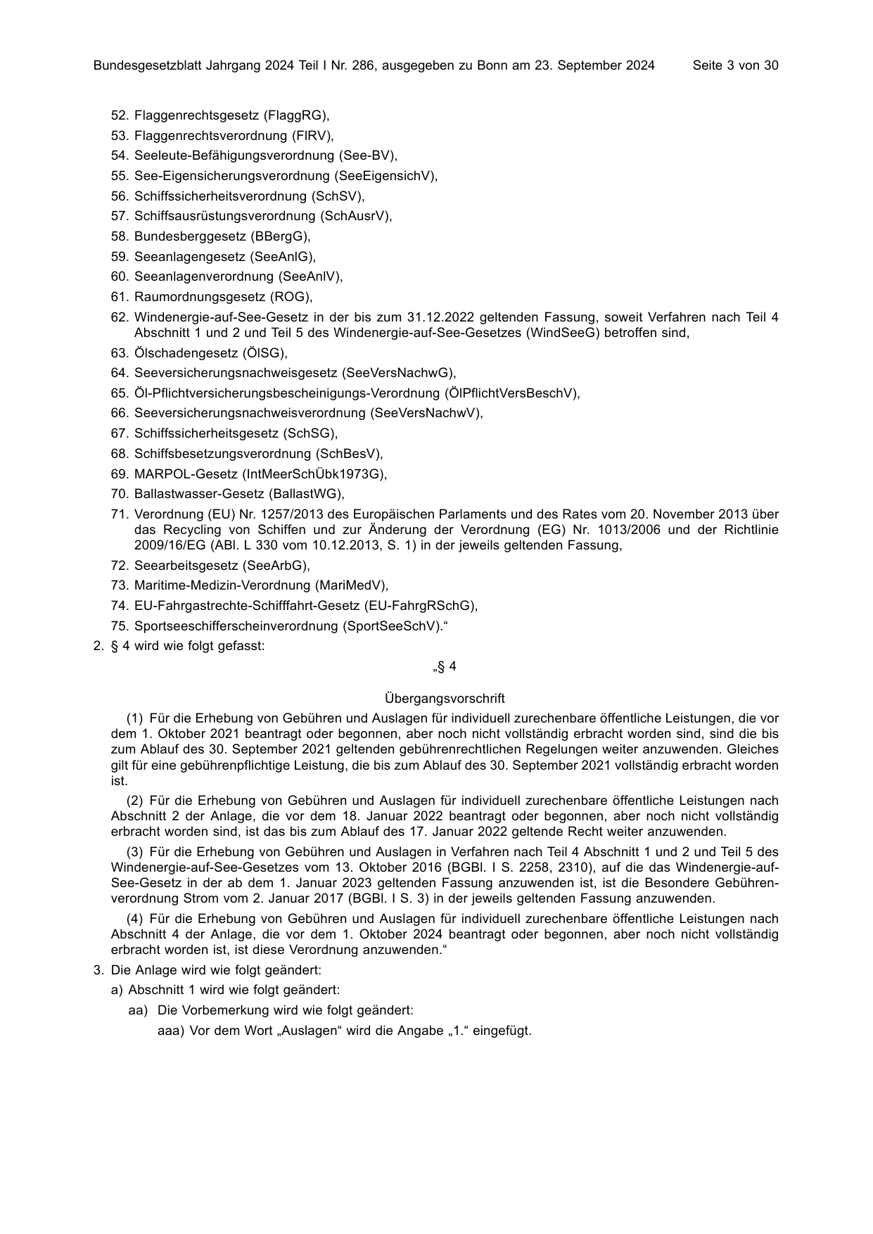 BGBl. 2024, Seite 3 — Originalseite als Abbildung