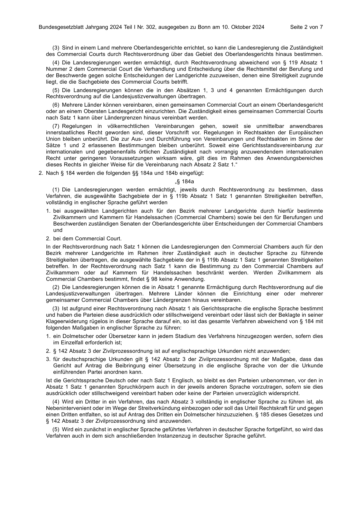 BGBl. 2024, Seite 2 — Originalseite als Abbildung