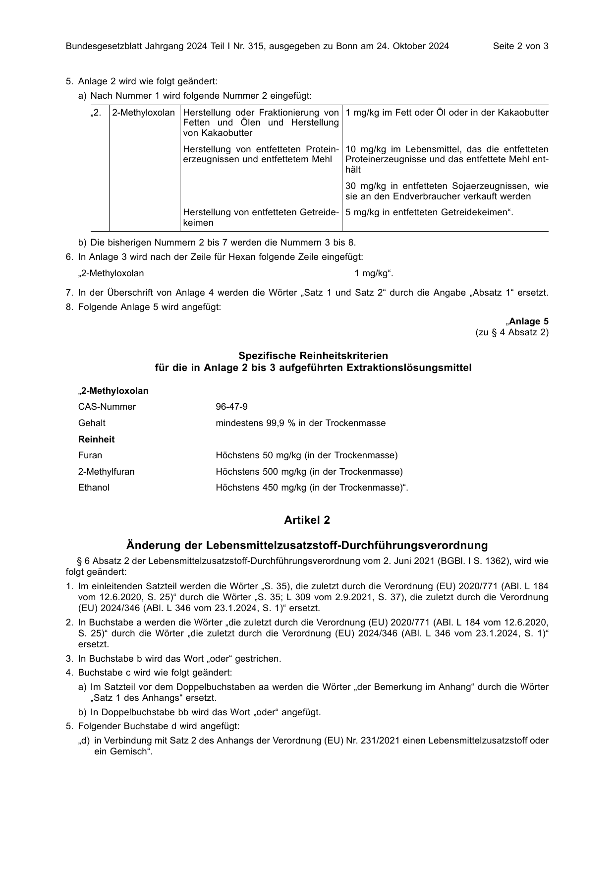 BGBl. 2024, Seite 2 — Originalseite als Abbildung
