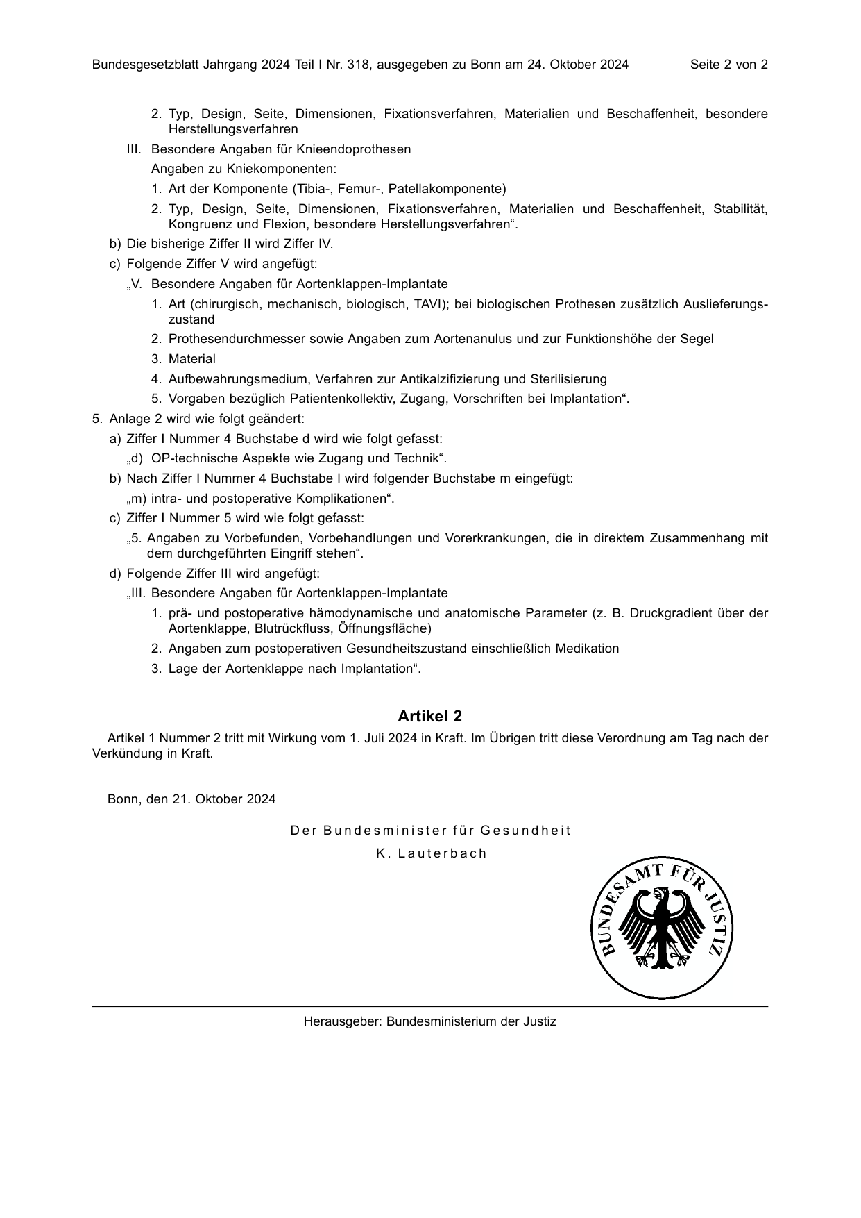 BGBl. 2024, Seite 2 — Originalseite als Abbildung