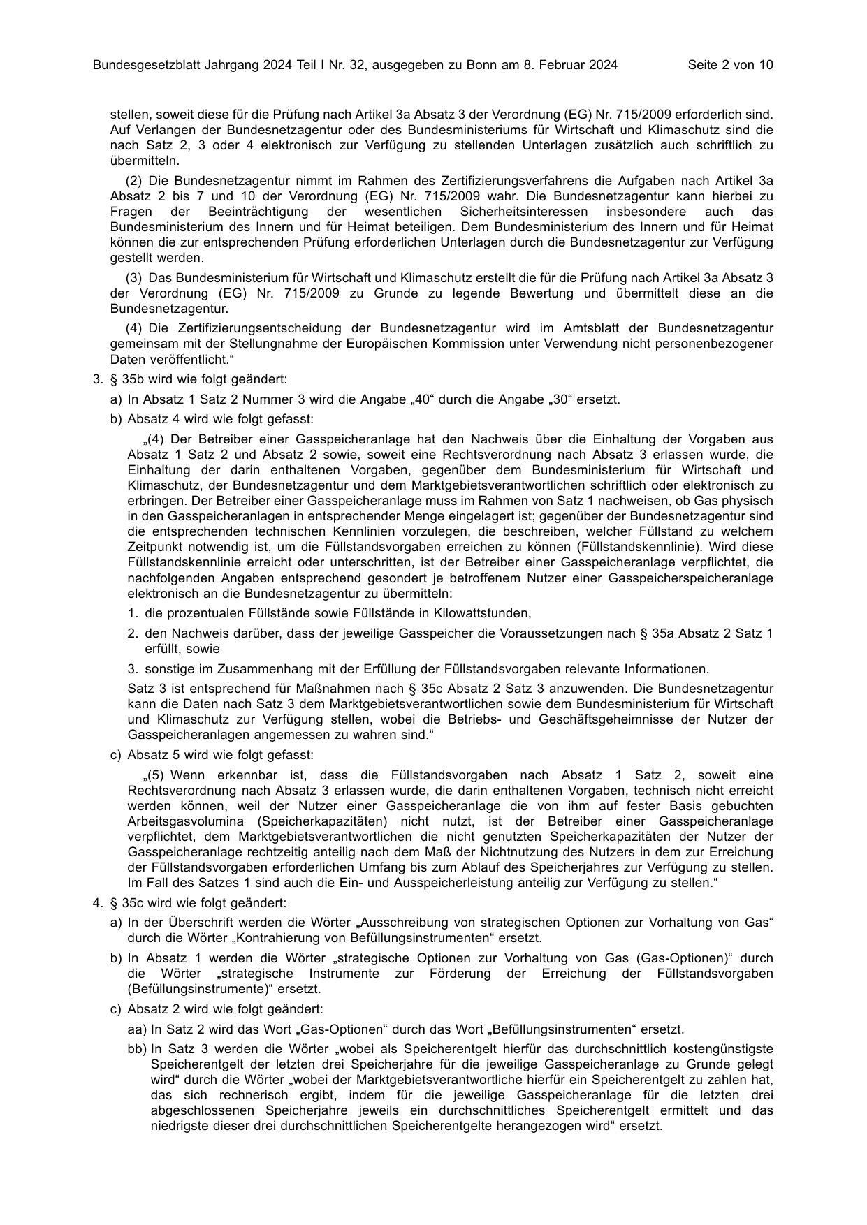 BGBl. 2024, Seite 2 — Originalseite als Abbildung