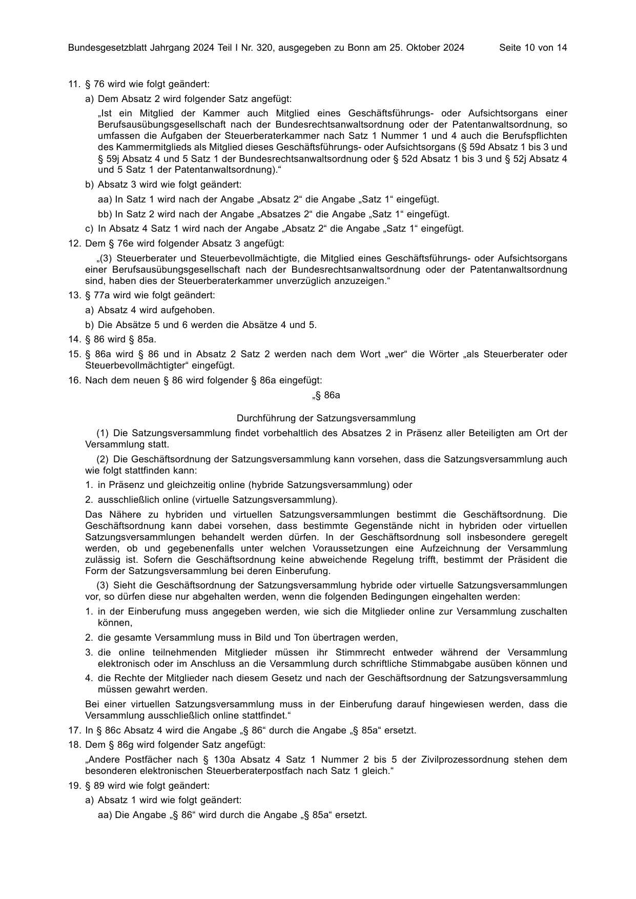 BGBl. 2024, Seite 10 — Originalseite als Abbildung