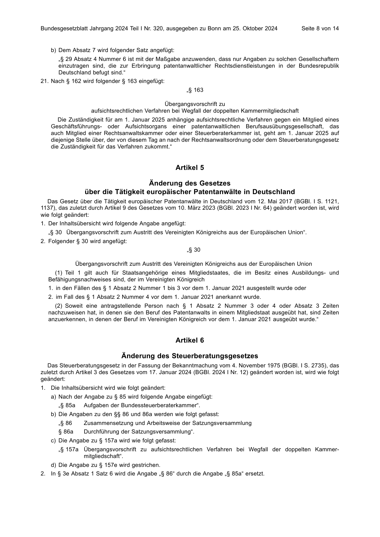 BGBl. 2024, Seite 8 — Originalseite als Abbildung