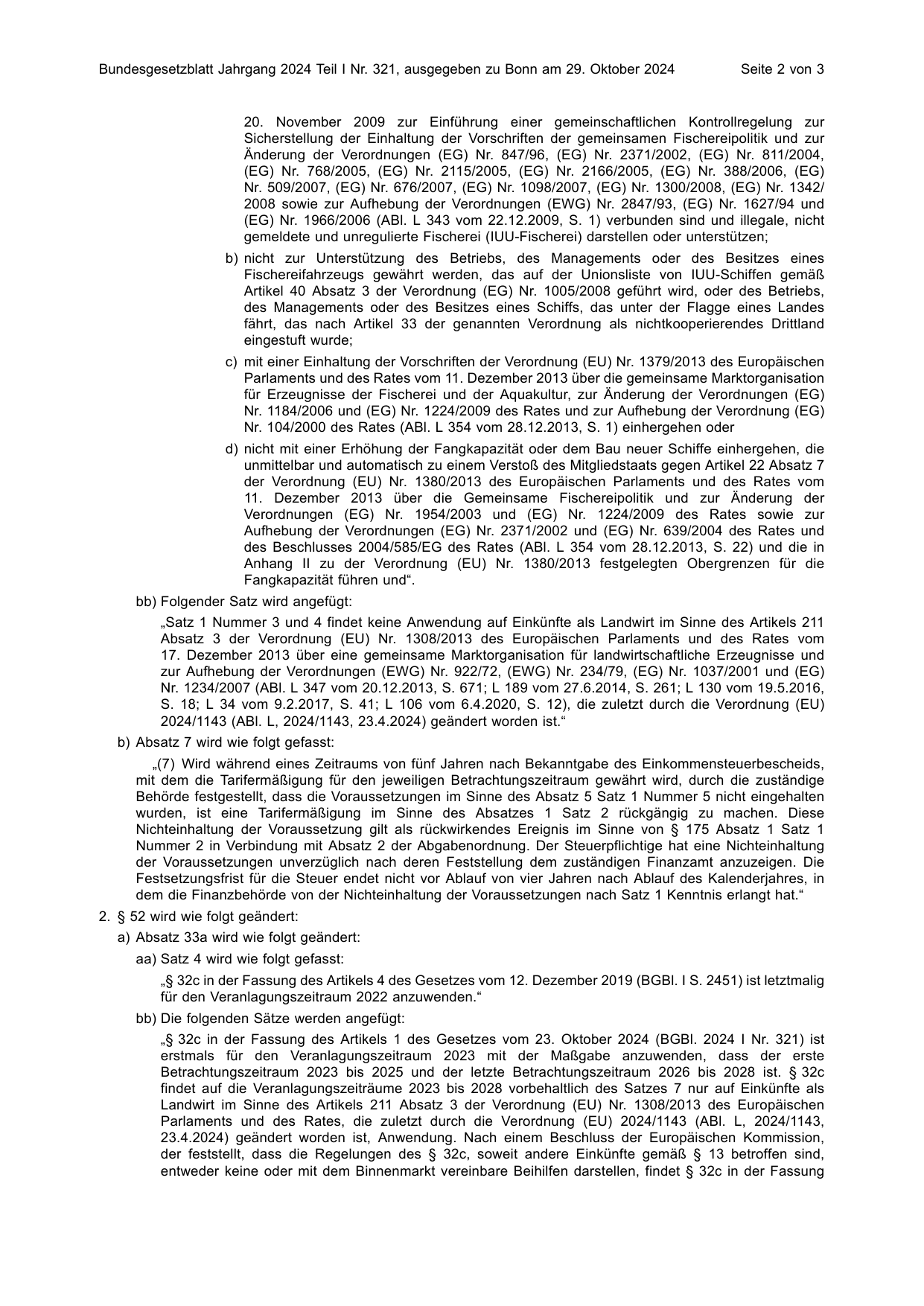 BGBl. 2024, Seite 2 — Originalseite als Abbildung