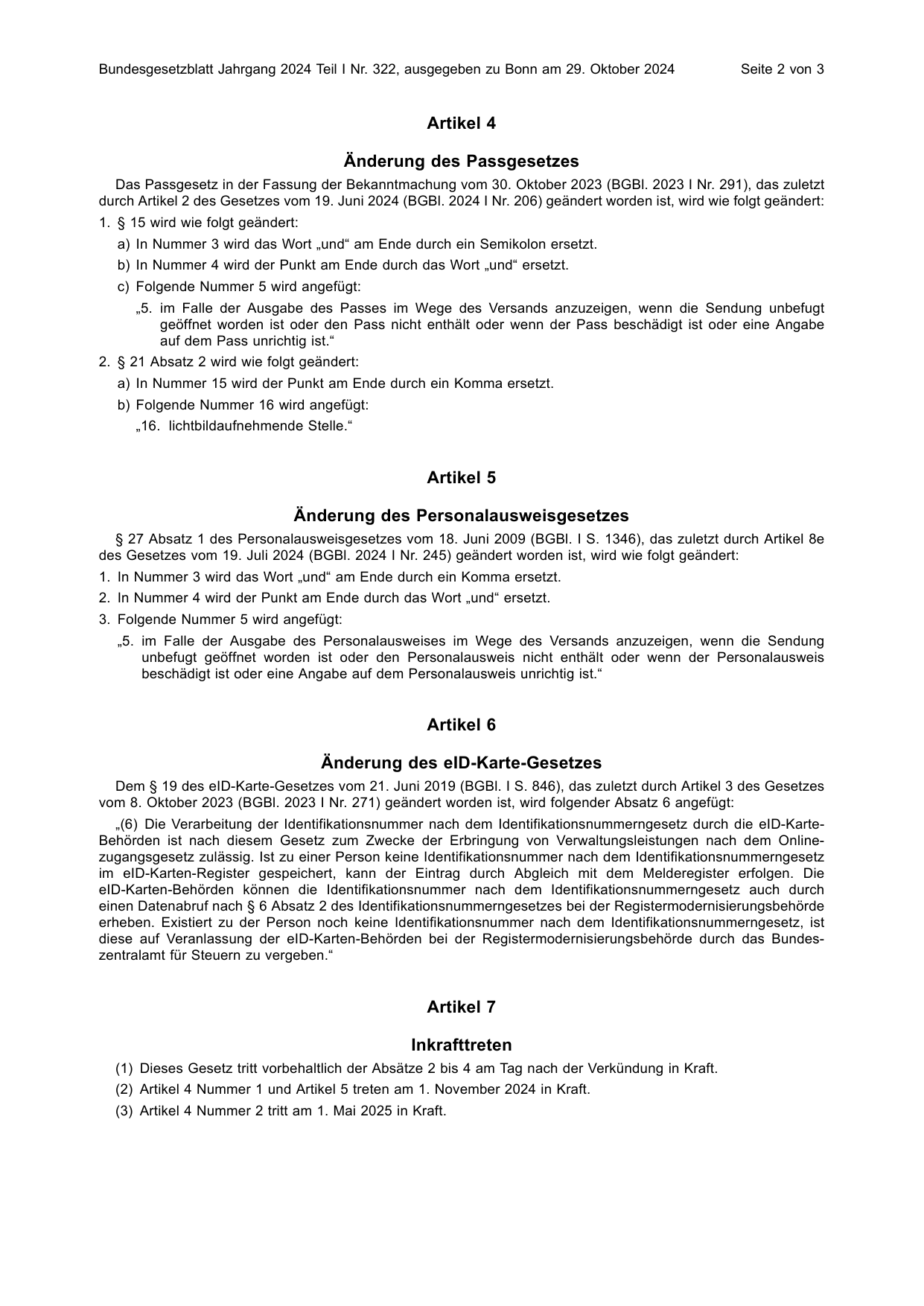 BGBl. 2024, Seite 2 — Originalseite als Abbildung