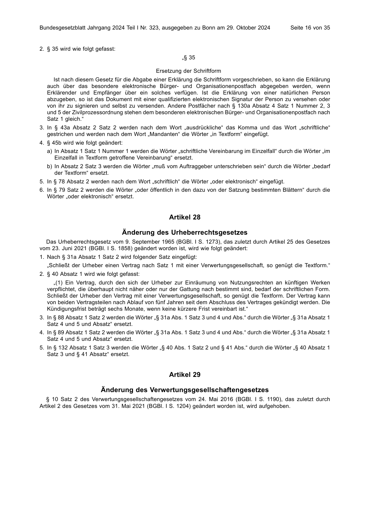 BGBl. 2024, Seite 16 — Originalseite als Abbildung