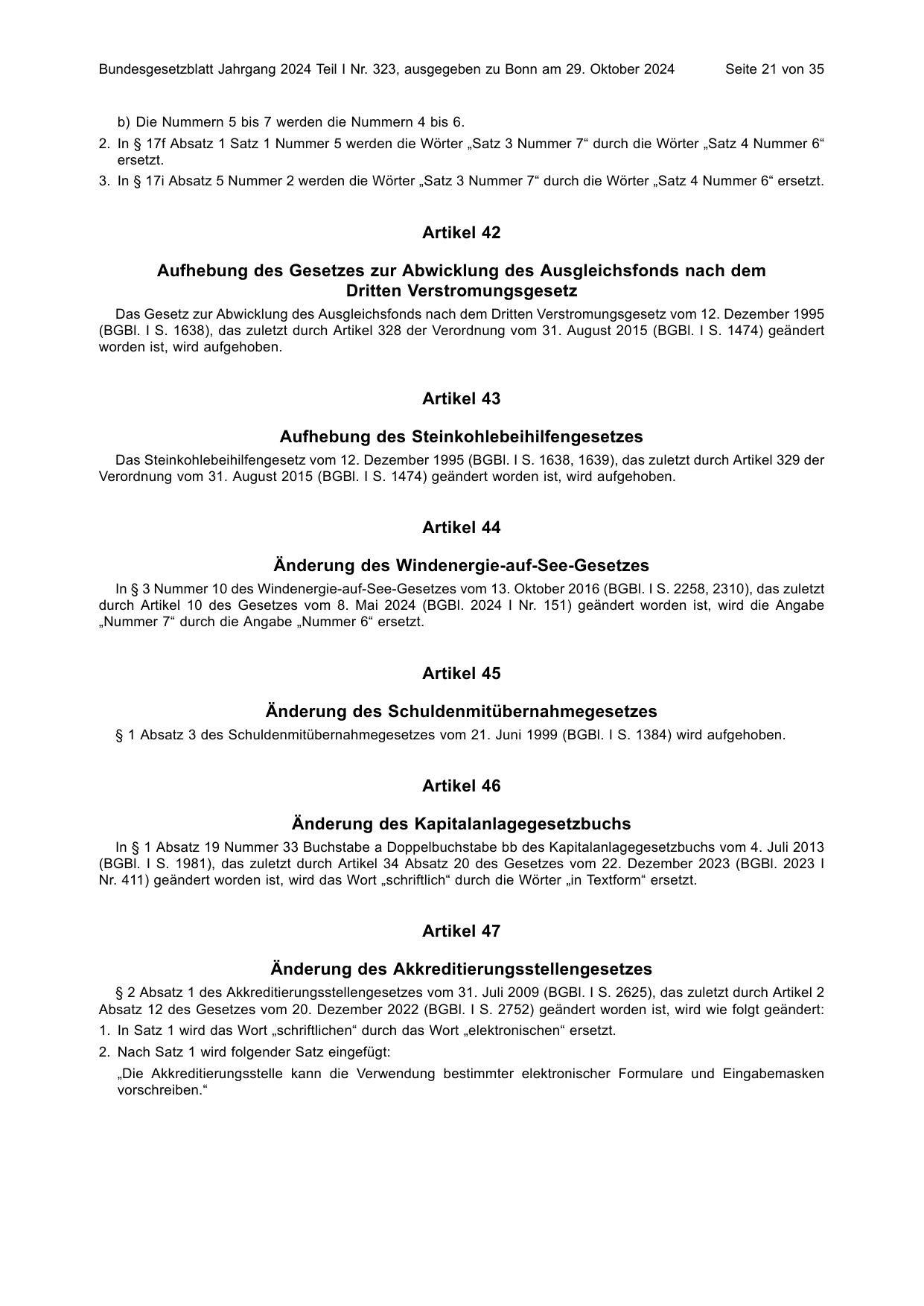 BGBl. 2024, Seite 21 — Originalseite als Abbildung