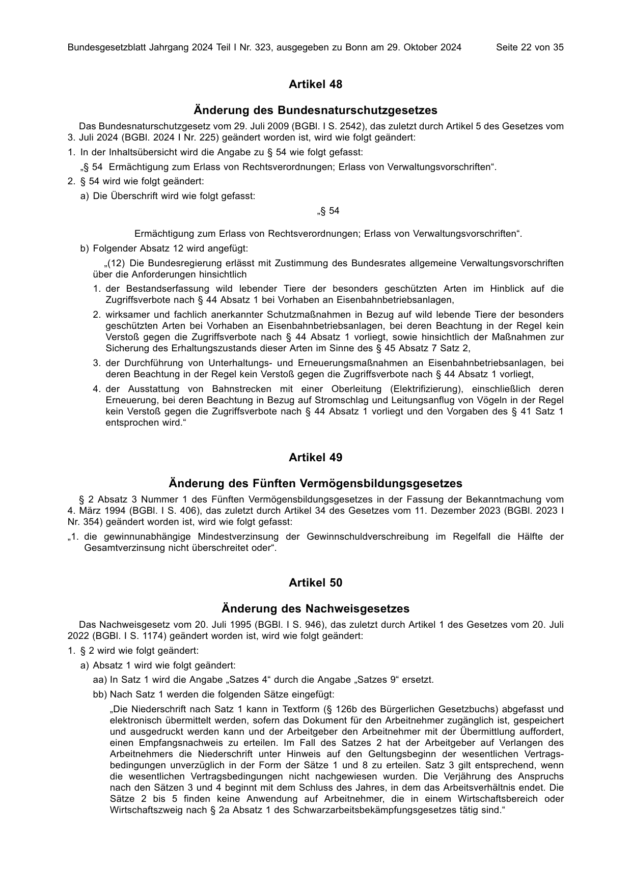 BGBl. 2024, Seite 22 — Originalseite als Abbildung
