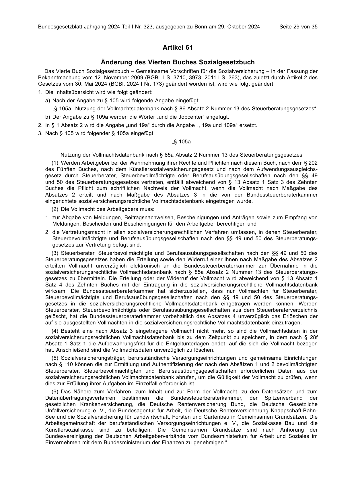 BGBl. 2024, Seite 29 — Originalseite als Abbildung