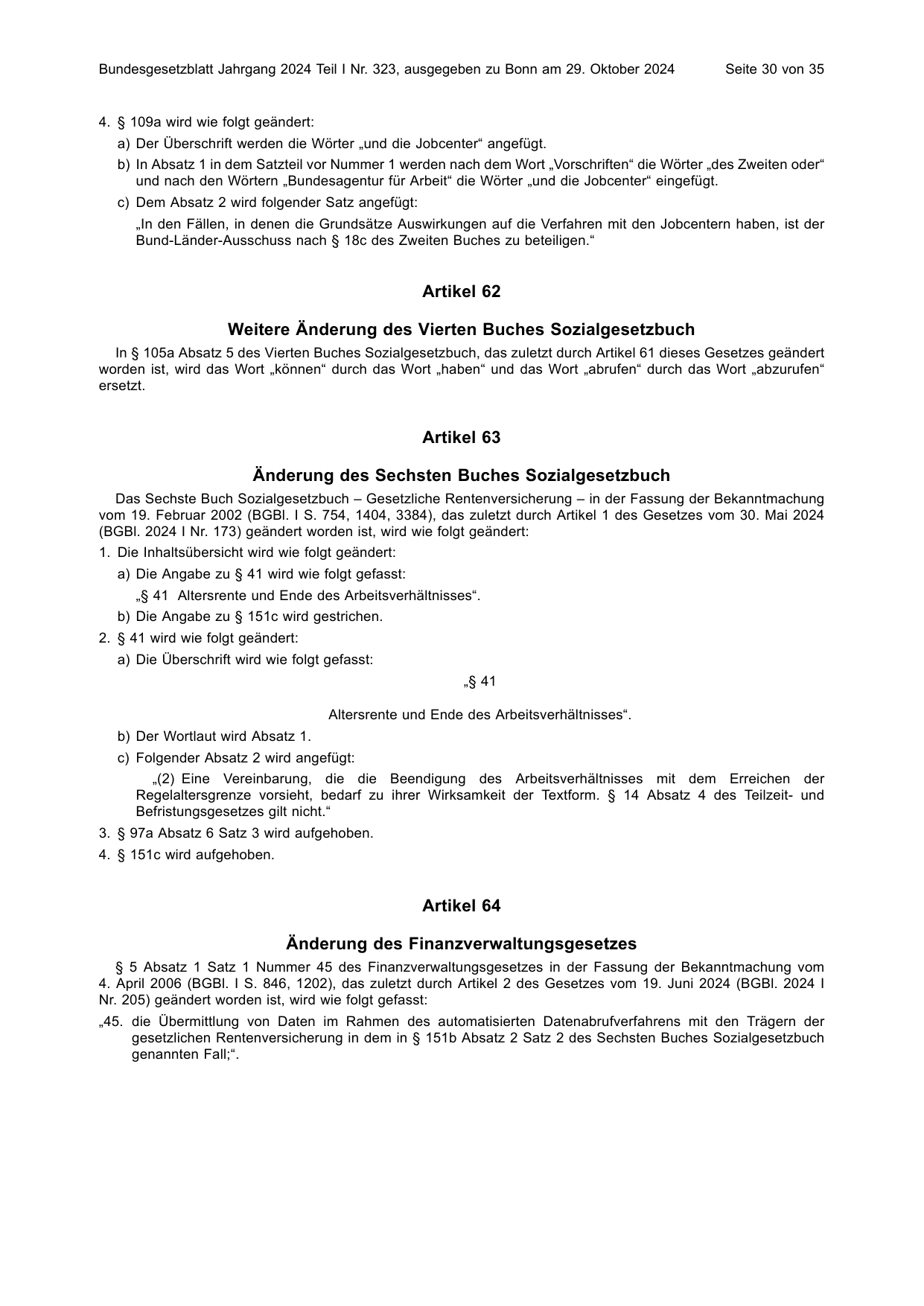 BGBl. 2024, Seite 30 — Originalseite als Abbildung