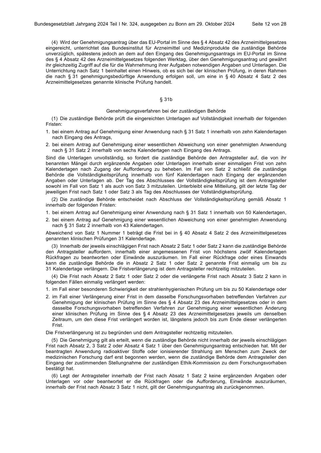 BGBl. 2024, Seite 12 — Originalseite als Abbildung