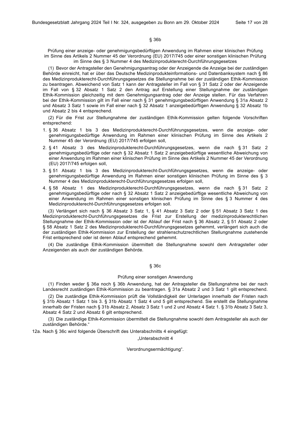 BGBl. 2024, Seite 17 — Originalseite als Abbildung