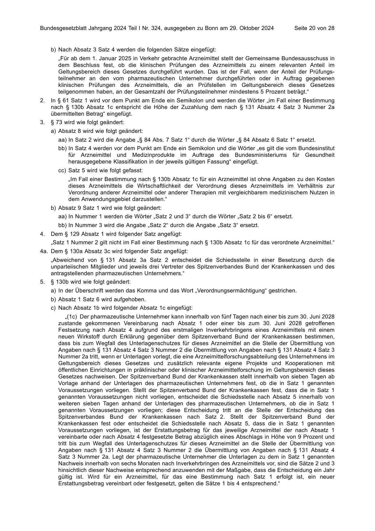 BGBl. 2024, Seite 20 — Originalseite als Abbildung