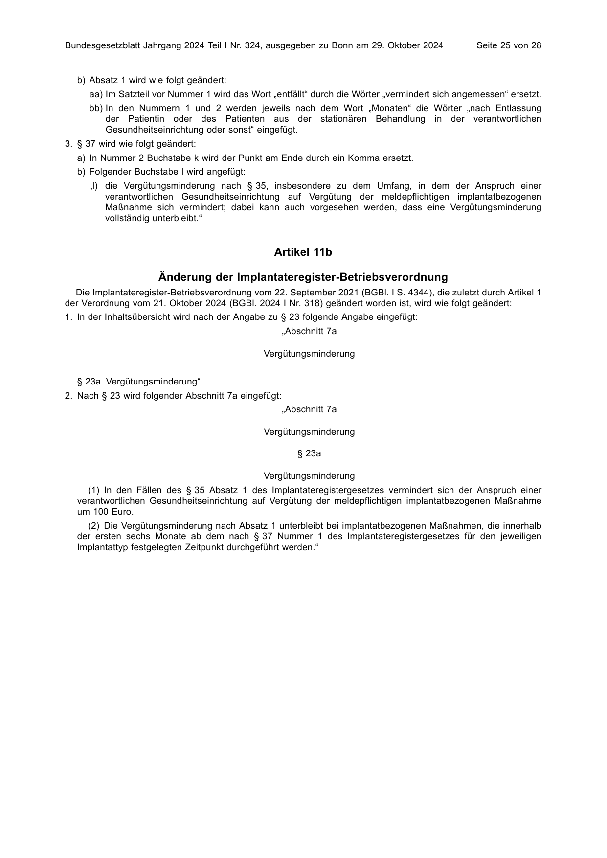BGBl. 2024, Seite 25 — Originalseite als Abbildung