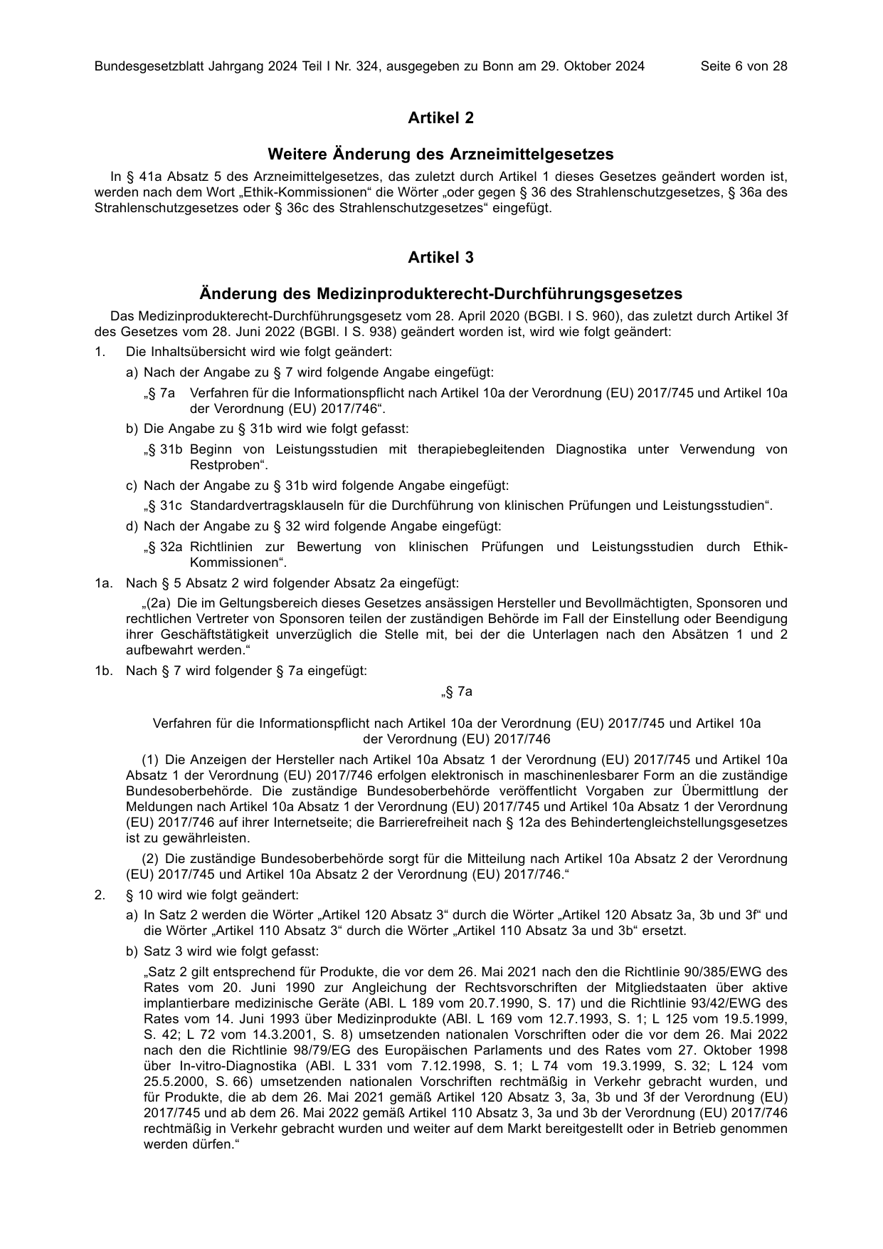 BGBl. 2024, Seite 6 — Originalseite als Abbildung