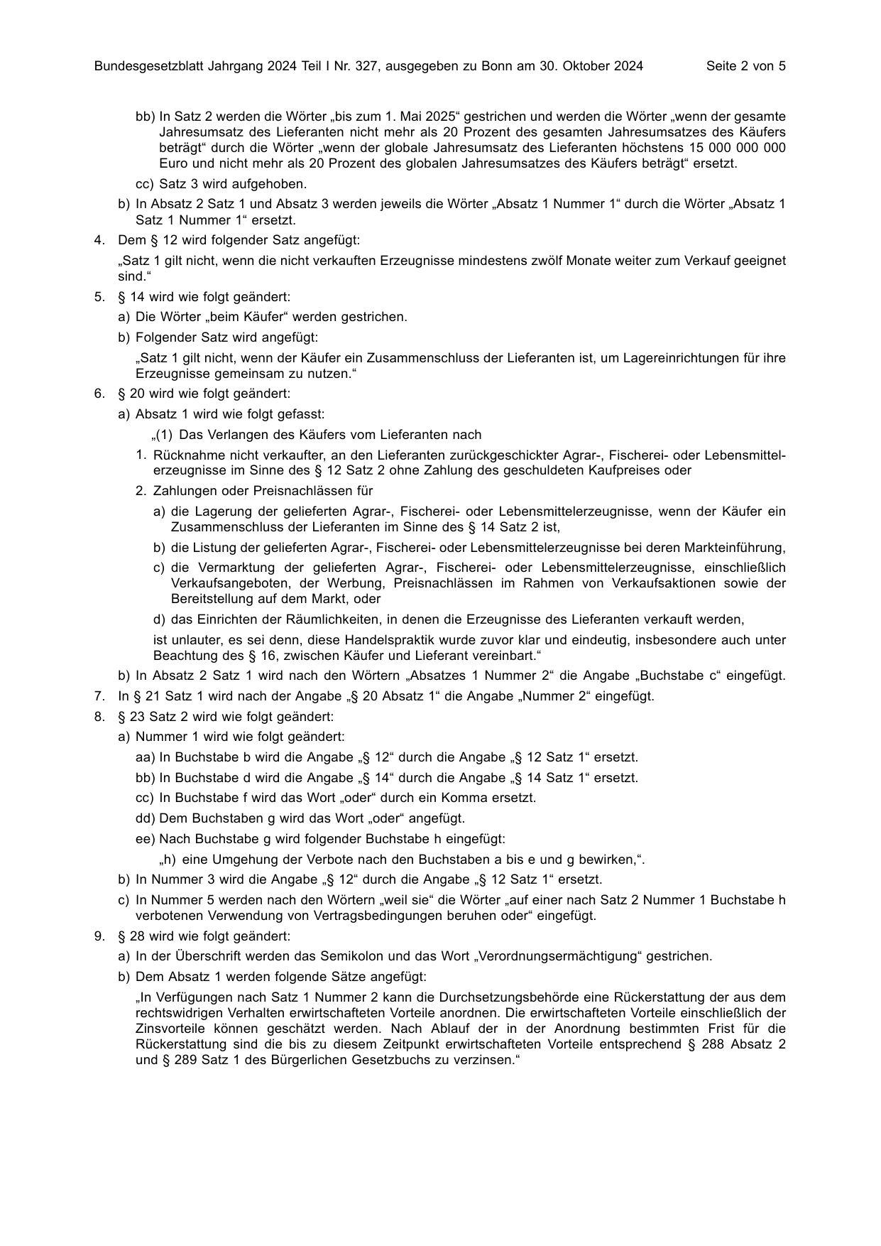 BGBl. 2024, Seite 2 — Originalseite als Abbildung