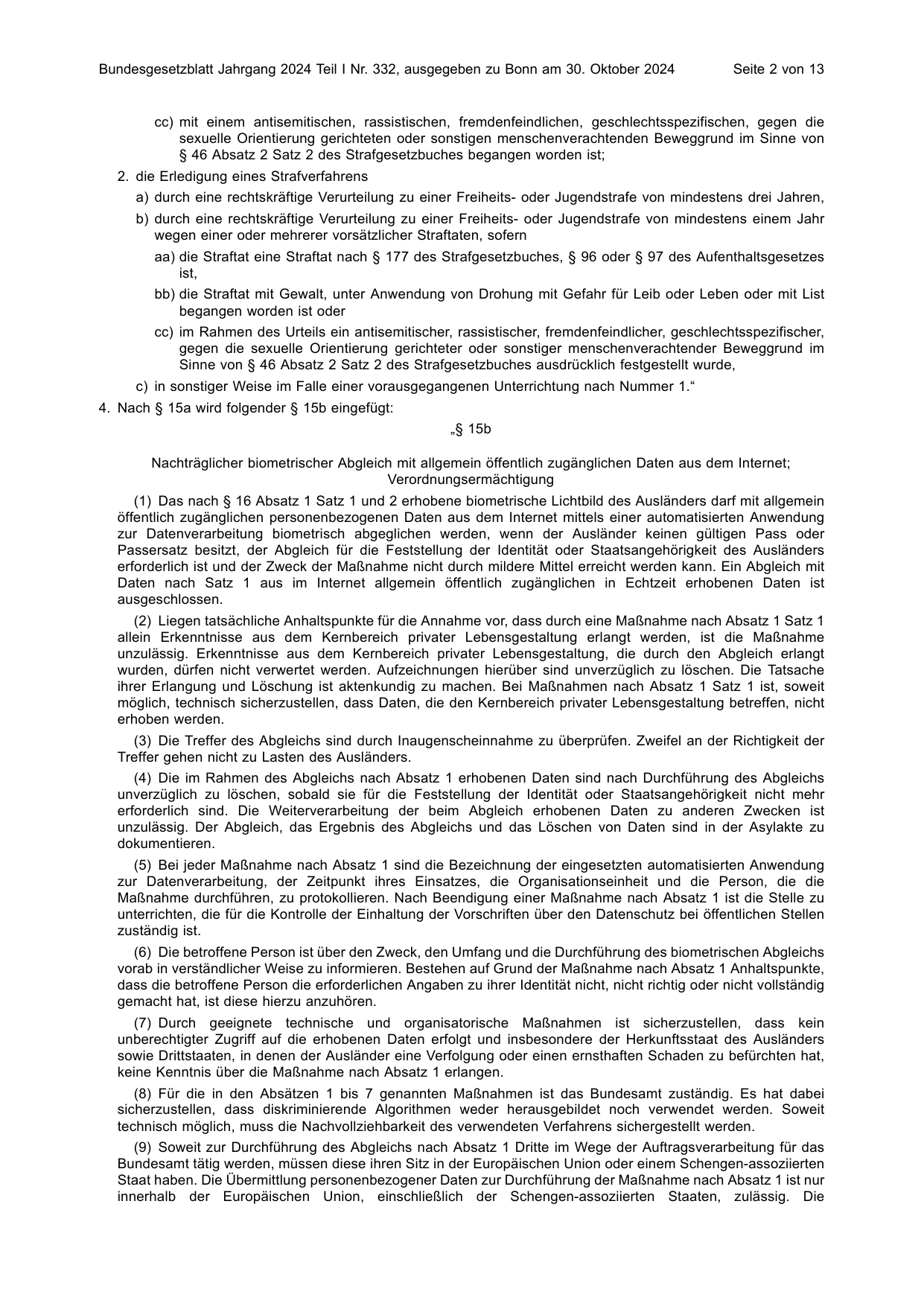 BGBl. 2024, Seite 2 — Originalseite als Abbildung