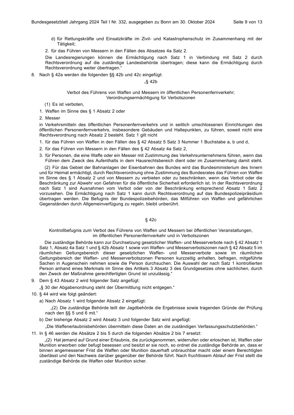 BGBl. 2024, Seite 9 — Originalseite als Abbildung