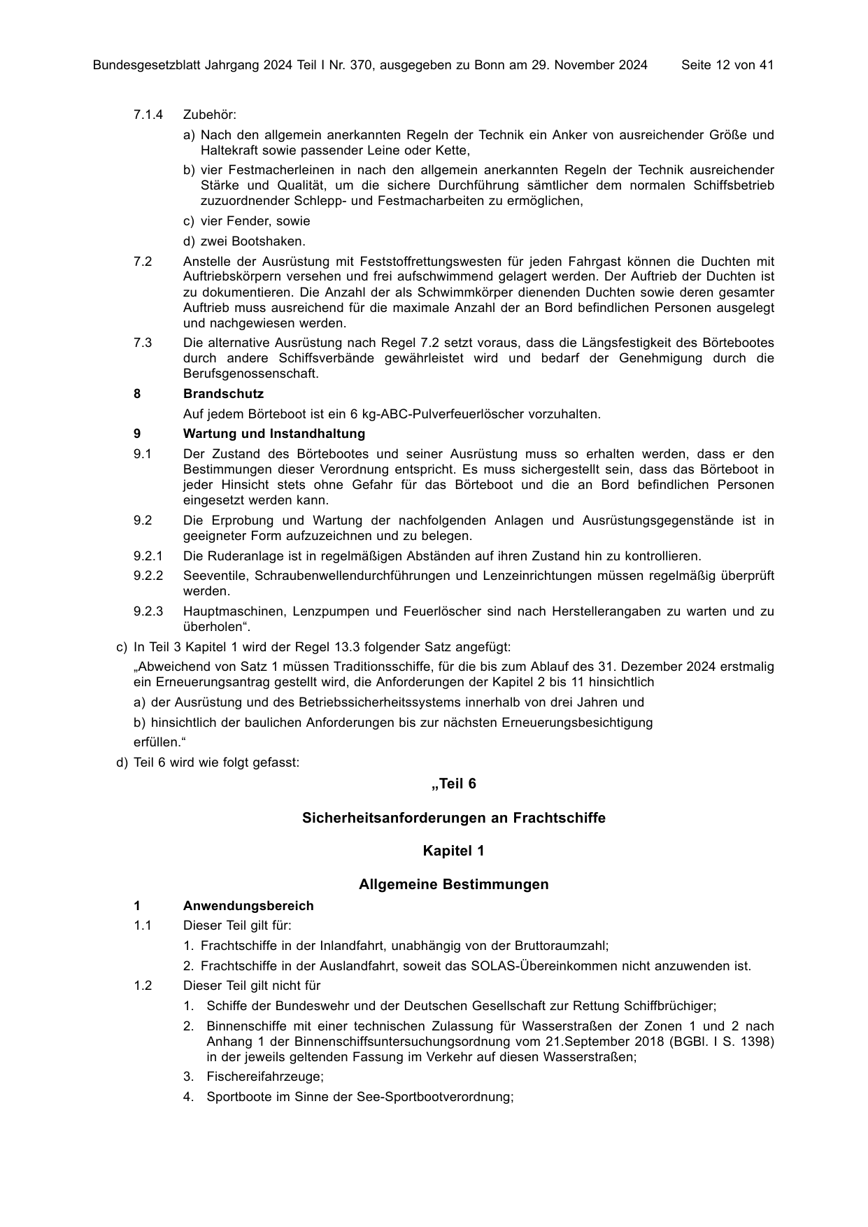 BGBl. 2024, Seite 12 — Originalseite als Abbildung