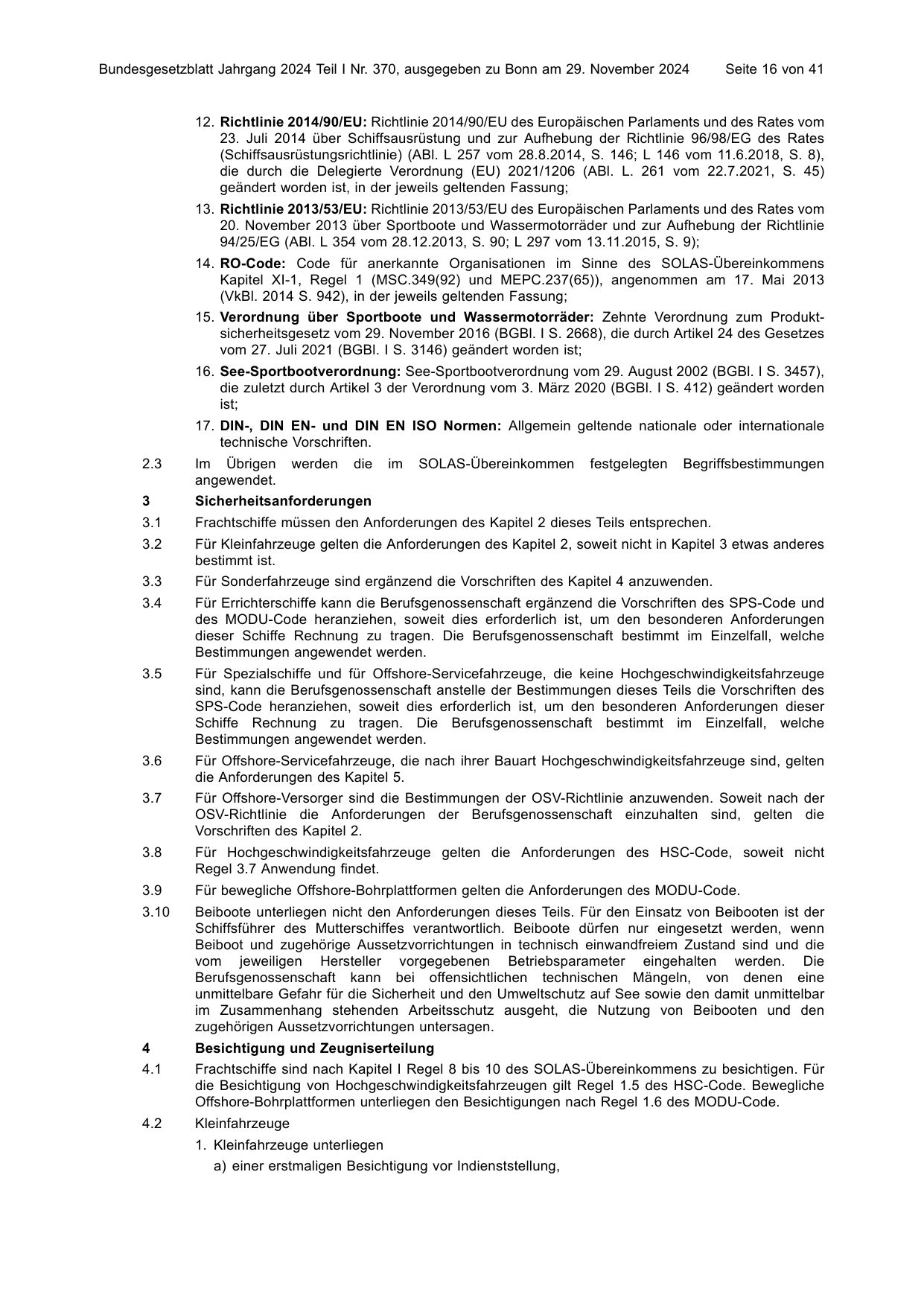 BGBl. 2024, Seite 16 — Originalseite als Abbildung