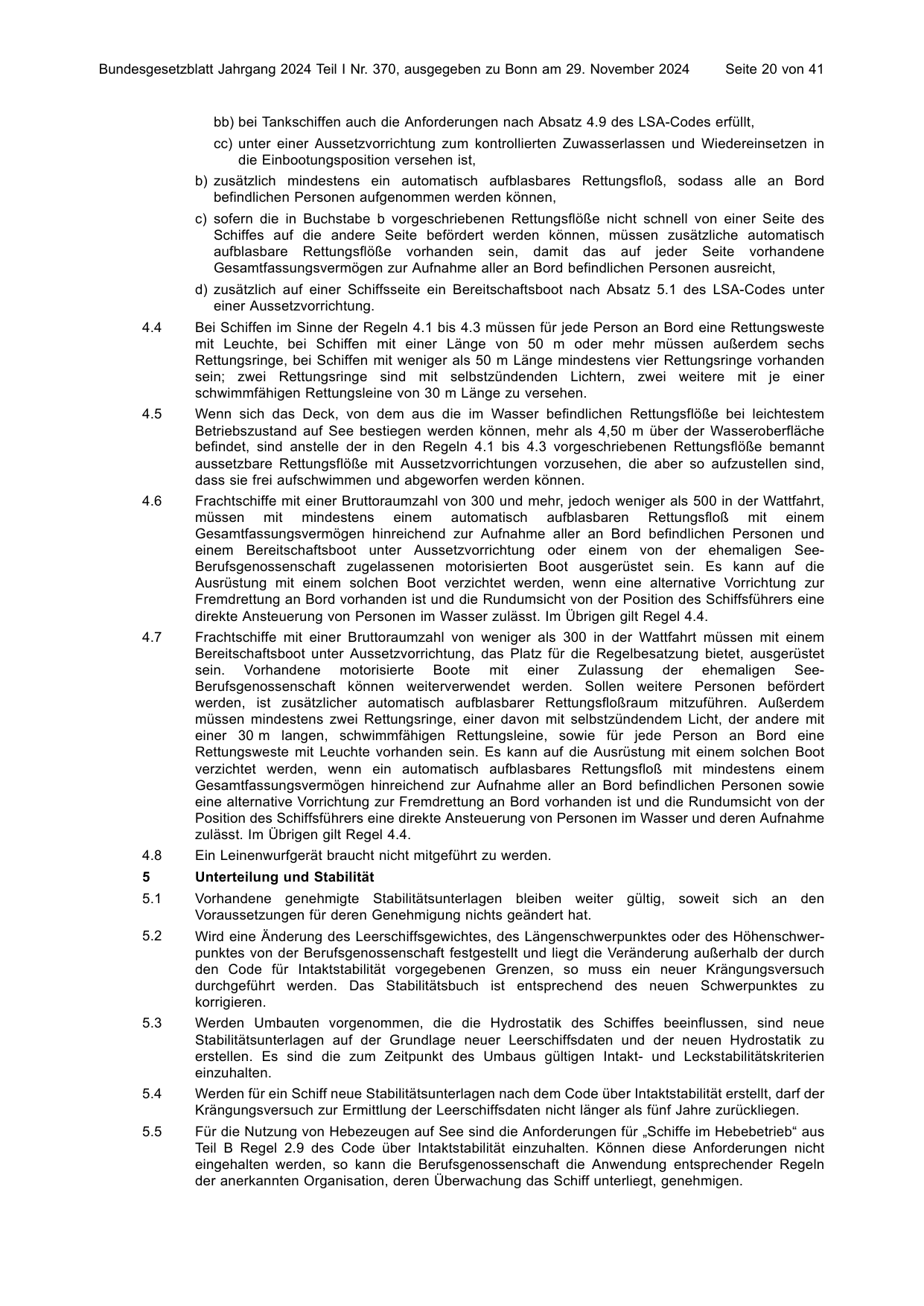 BGBl. 2024, Seite 20 — Originalseite als Abbildung